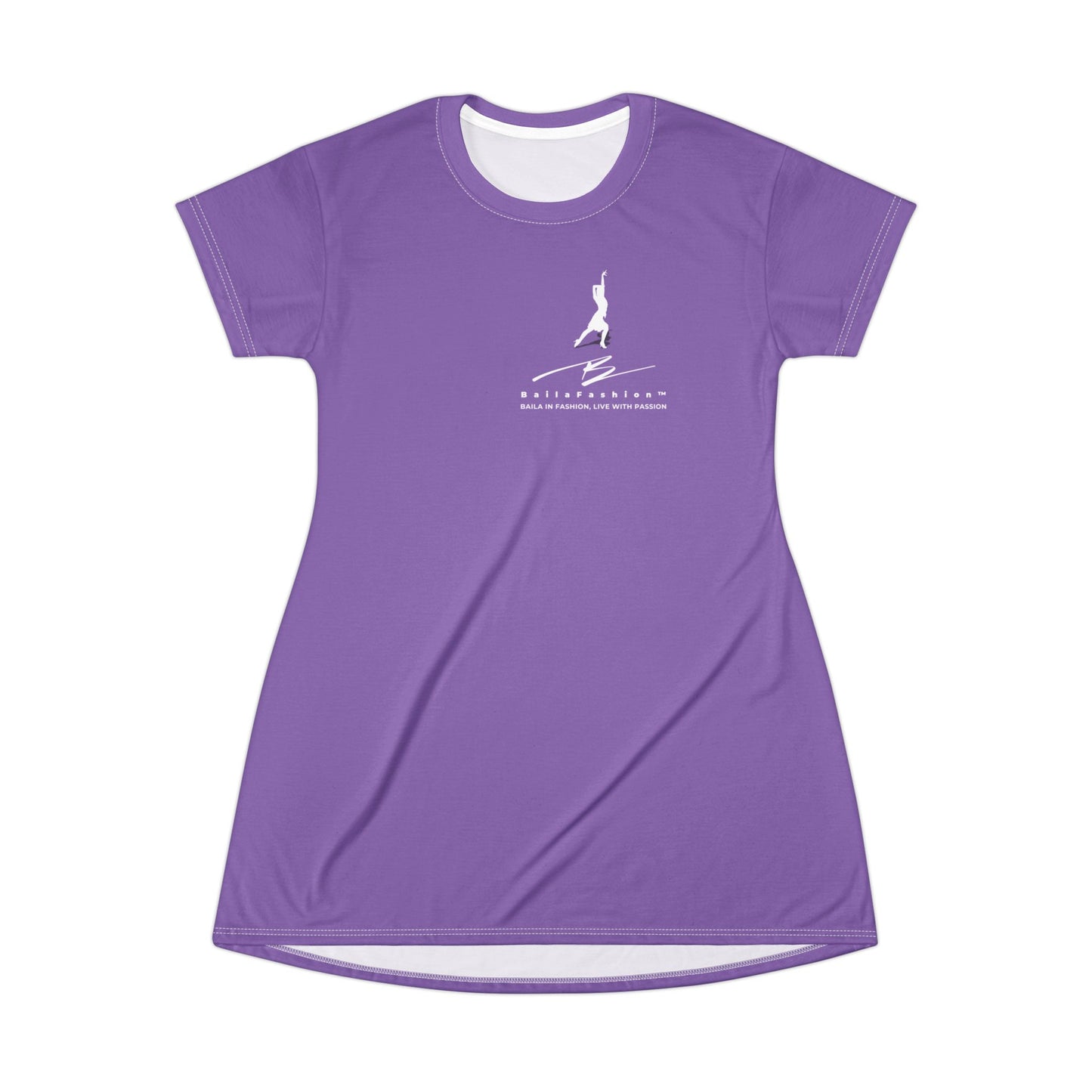 Purple Latin Dancer Silhouette Dress | Salsa Bachata Practice Outfit | Elegant Dance Lifestyle | Casual Summer Dress | Pool Party Coverup