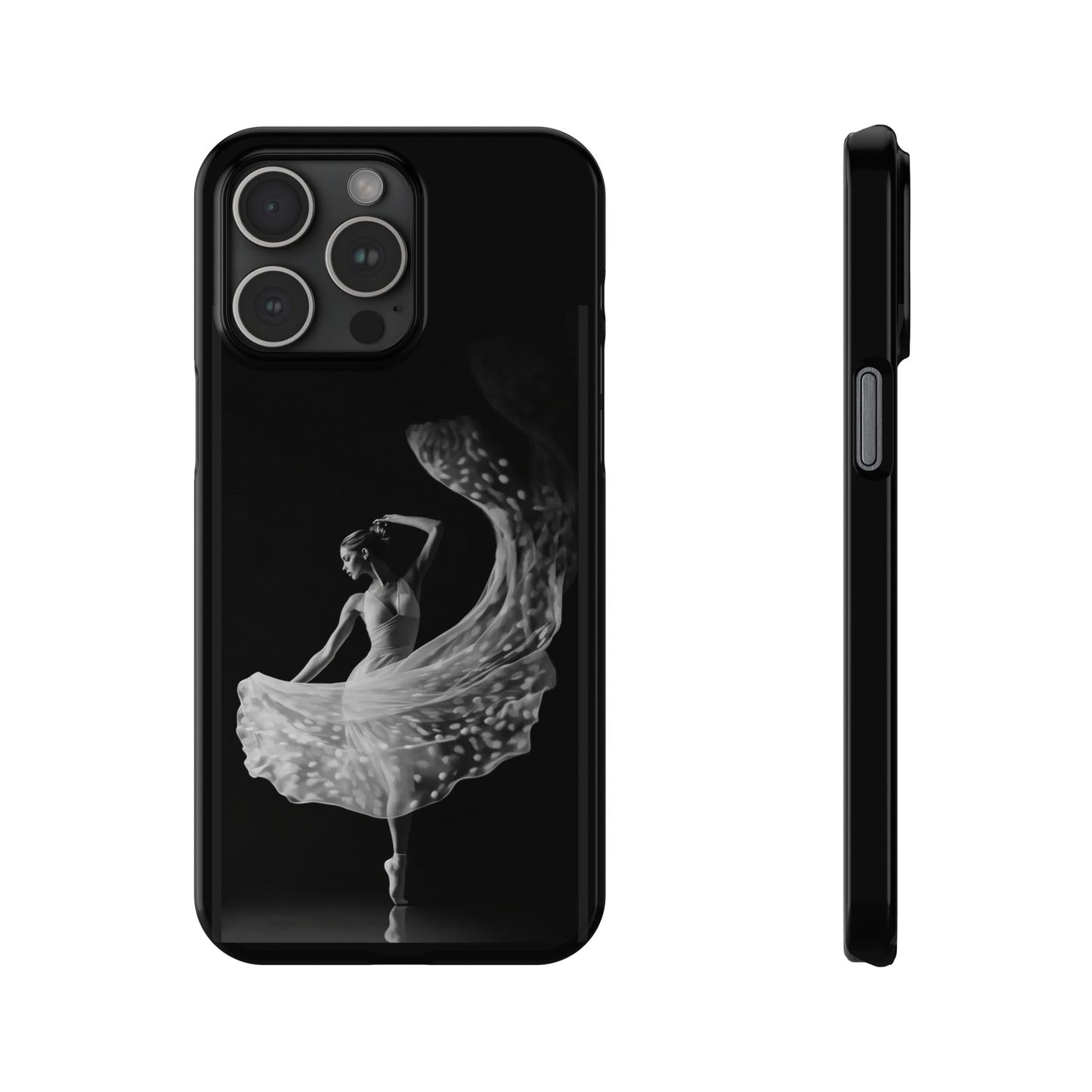 Dancer's Celestial Flow iPhone Case | Ballet Elegance Phone Protection | Starlit Performance Art | Dance Lifestyle | BailaFashion