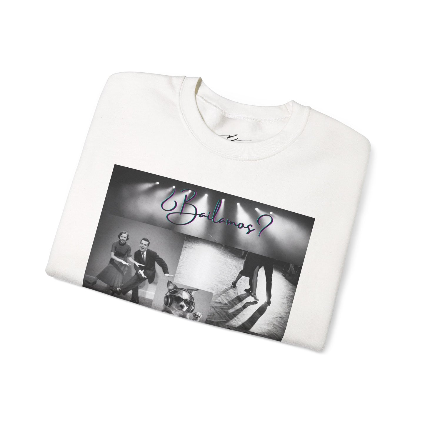 Bailamos Dance Collage Sweatshirt | Vintage Latin Dance Scenes | DJ Dog Salsa Bachata Gift | Dance Class Wear | BailaFashion Practice Wear