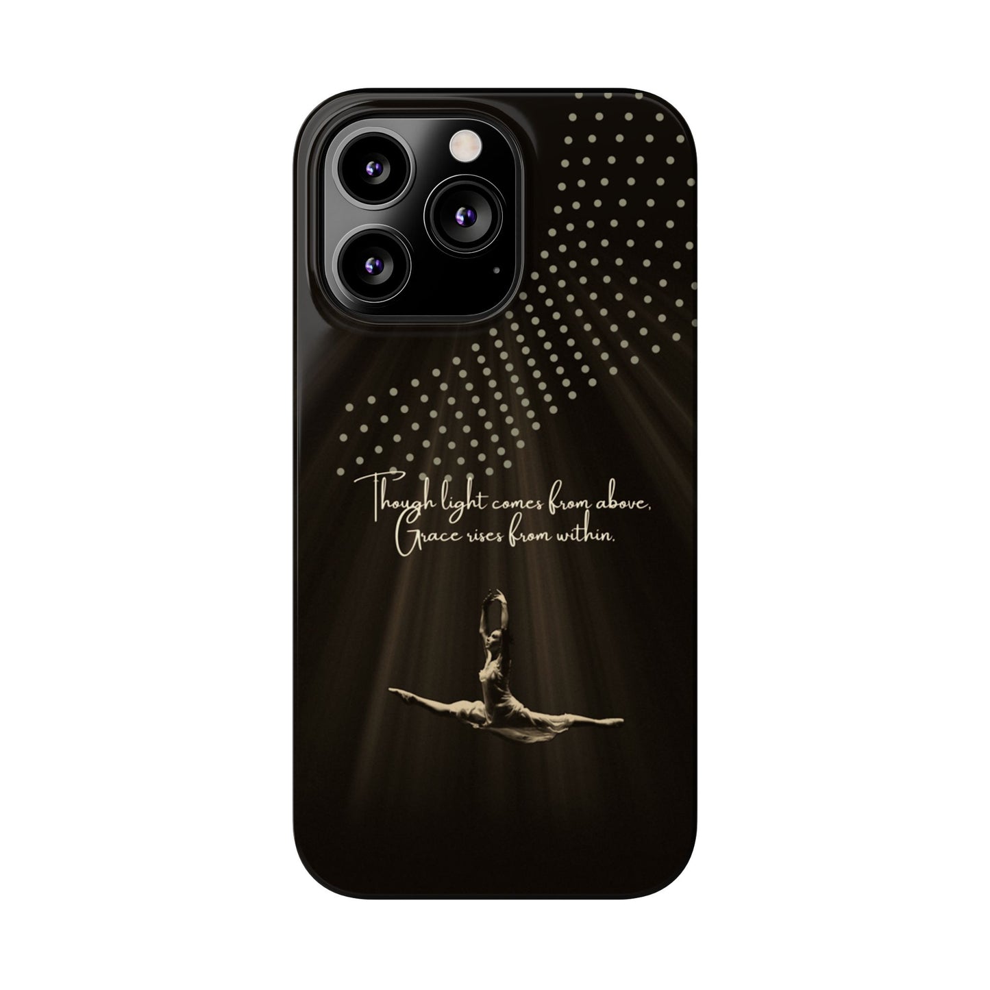 Divine Flight iPhone Case | Ballet Grace Art | Inspirational Dance Quote | Dance Lifestyle | BailaFashion