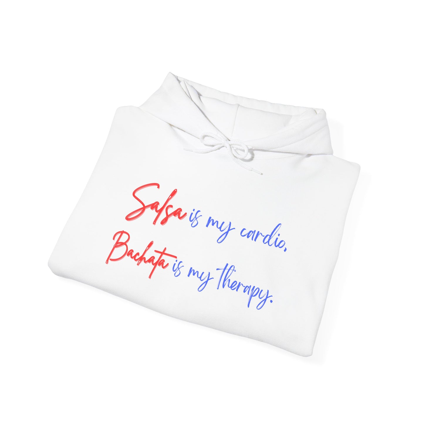 Salsa Is My Cardio Bachata Is My Therapy Hoodie | Latin Dance Quote | Dancer Lifestyle Pullover | Comfy Casual Wear | Matching Couple Hoodie