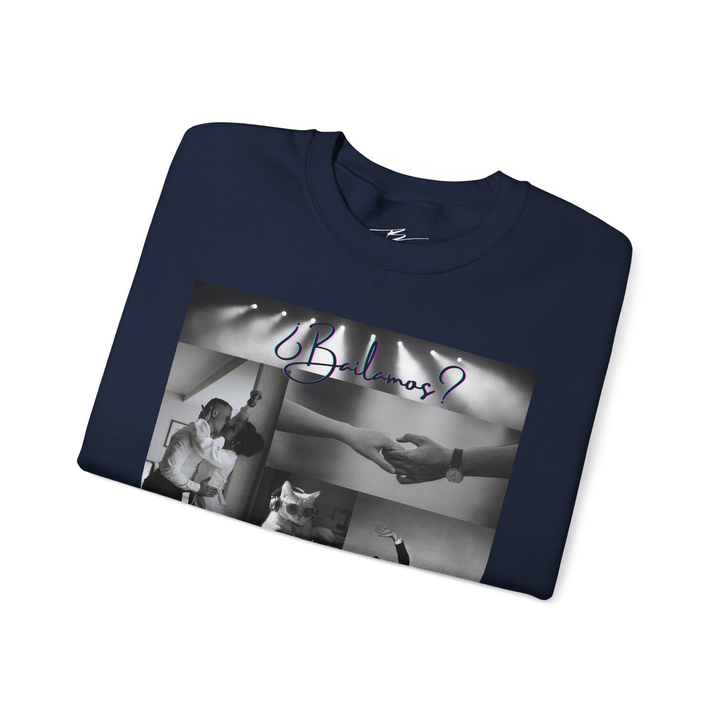 Bailamos Dance Collage Sweatshirt | Elegant Dance Couples | DJ Cat Latin Moments | Matching Couple Tops | Dance Lifestyle | Practice Wear