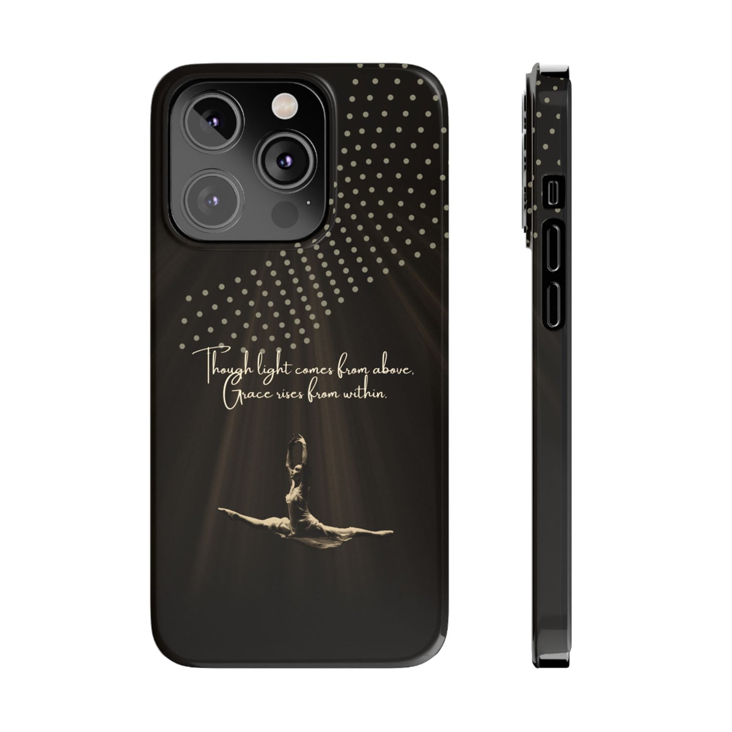Divine Flight iPhone Case | Ballet Grace Art | Inspirational Dance Quote | Dance Lifestyle | BailaFashion