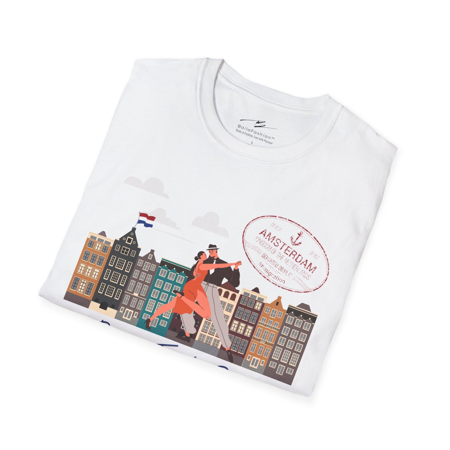 Amsterdam Dance Travel Repeat T-Shirt | Salsa Bachata Lovers Tee | Dance Lifestyle Shirt 4 Classes Socials Festivals | Matching Couple Tops