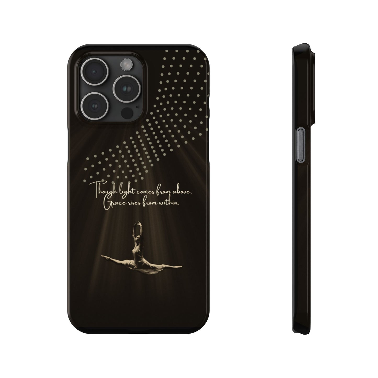 Divine Flight iPhone Case | Ballet Grace Art | Inspirational Dance Quote | Dance Lifestyle | BailaFashion