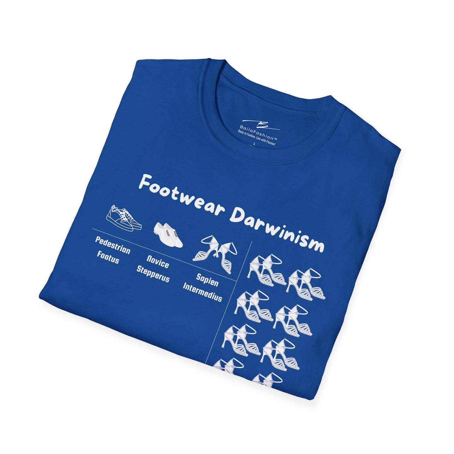 Footwear Darwinism T-Shirt | Dance Shoe Evolution | Latin Dancer Humor | Salsa Bachata Collection | Dance Lifestyle | Matching Couple Tops