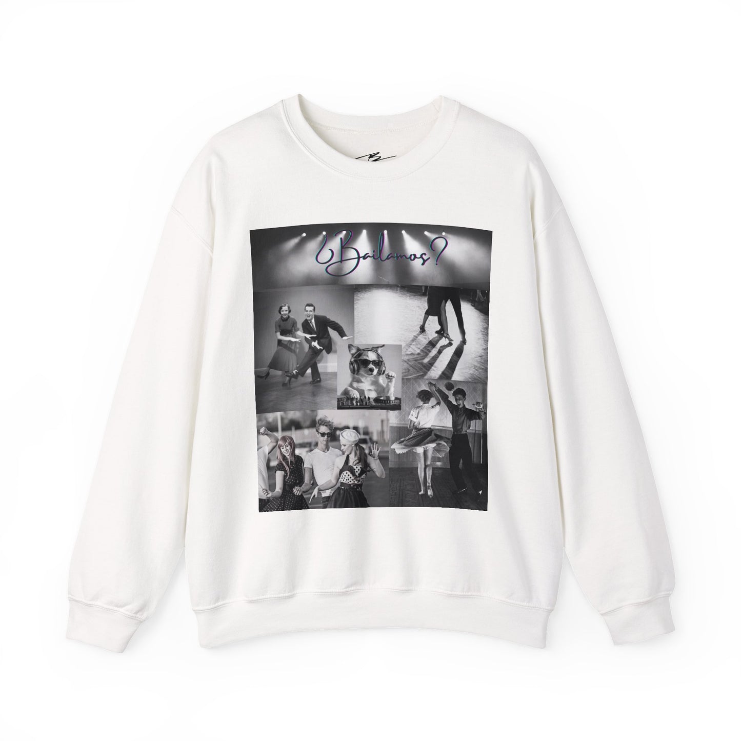 Bailamos Dance Collage Sweatshirt | Vintage Latin Dance Scenes | DJ Dog Salsa Bachata Gift | Dance Class Wear | BailaFashion Practice Wear