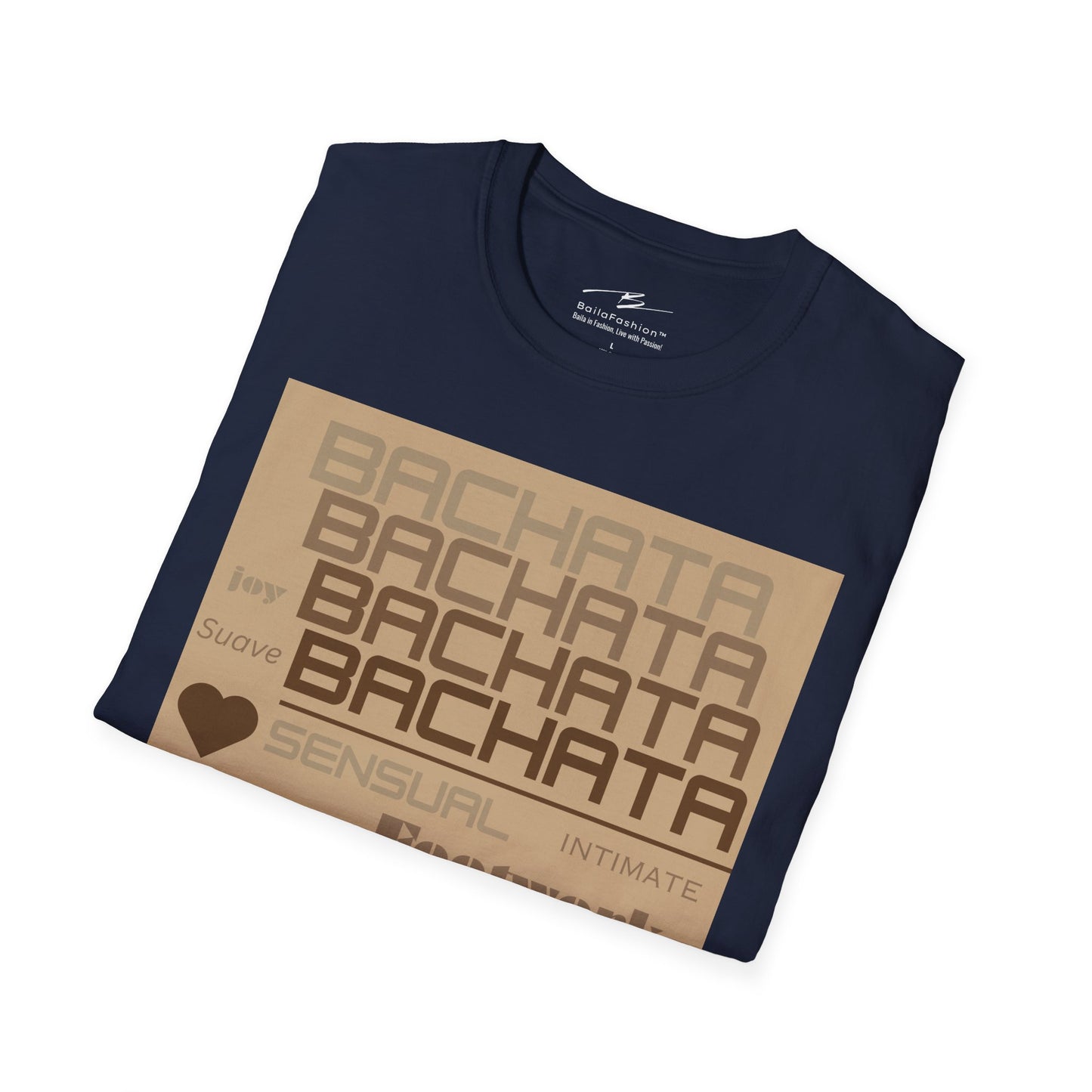 Bachata Essence T-Shirt | Latin Dance Typography Tee | Sensual Rhythm Elegance | Bachata Dancer Gift | BailaFashion Studio Dancewear