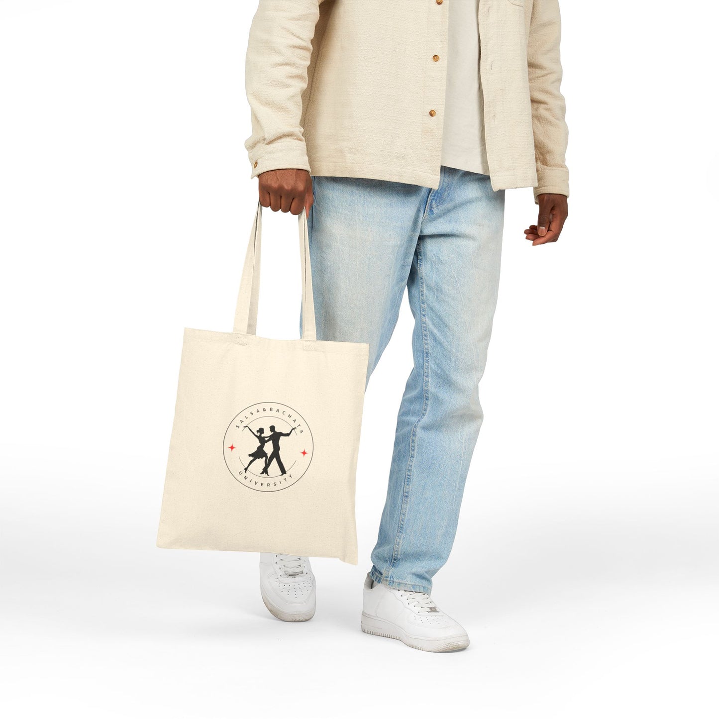 Salsa & Bachata University Tote Bag | Latin Dance Academy | Partner Dance School Design | Dancer Study Canvas