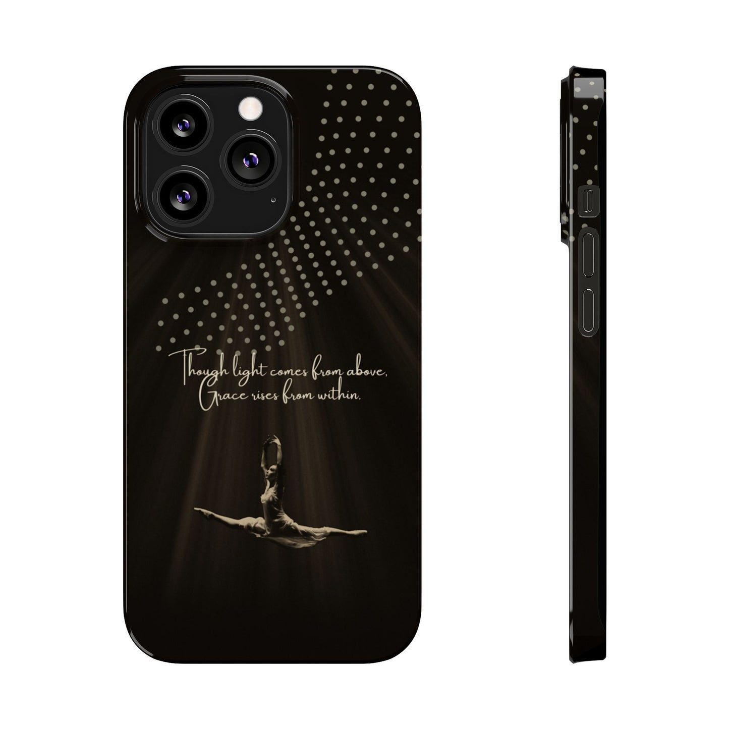 Divine Flight iPhone Case | Ballet Grace Art | Inspirational Dance Quote | Dance Lifestyle | BailaFashion