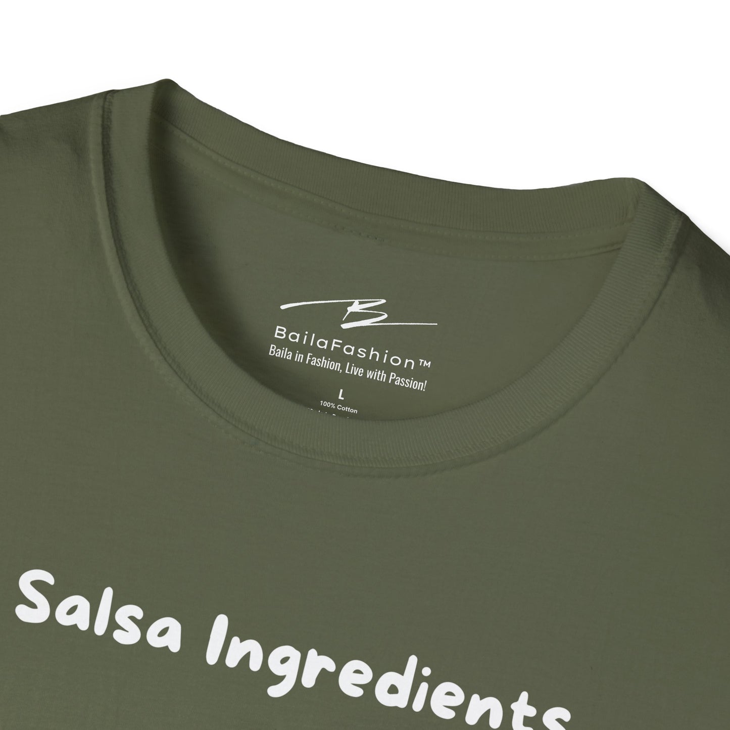 Salsa Ingredients Recipe T-Shirt | Latin Dance Humor | Rhythm Style Attitude | Dancer Gift | Dance Lifestyle | Matching Couple Tops