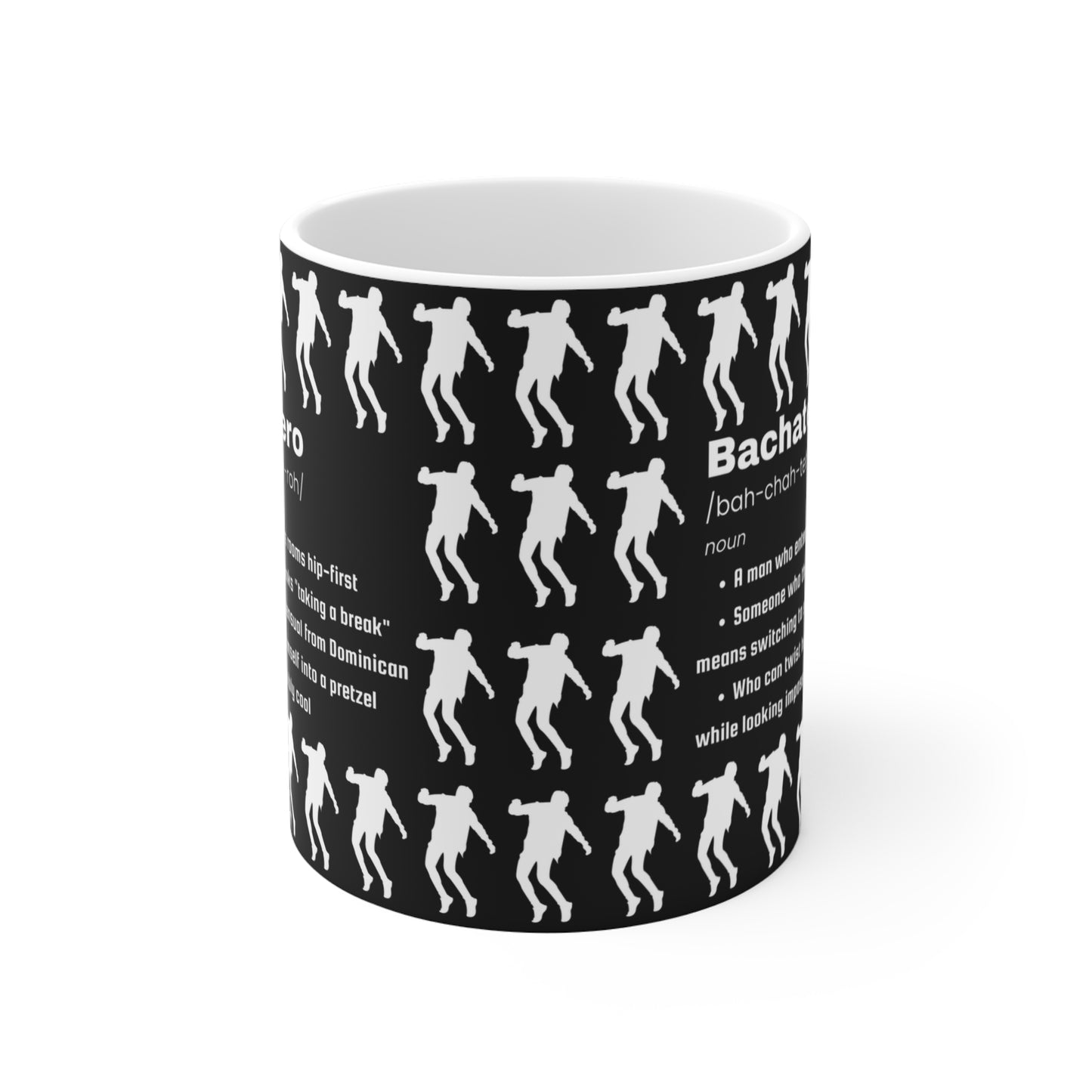 Bachatero Definition Ceramic Mug 11oz | Latin Dance Humor Cup | Bachata Dancer Gift | Dance Studio Accessory | Dance Lifestyle
