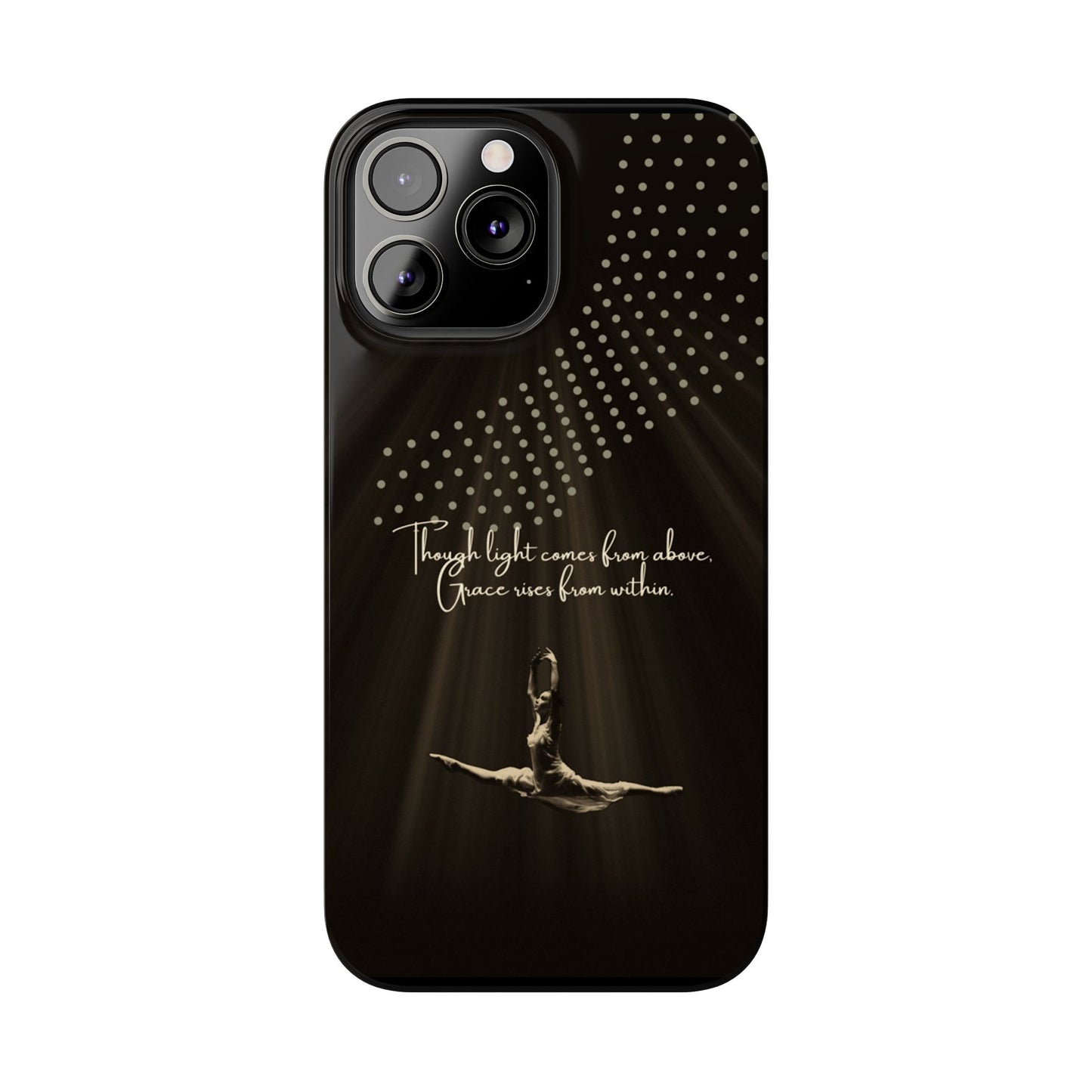 Divine Flight iPhone Case | Ballet Grace Art | Inspirational Dance Quote | Dance Lifestyle | BailaFashion