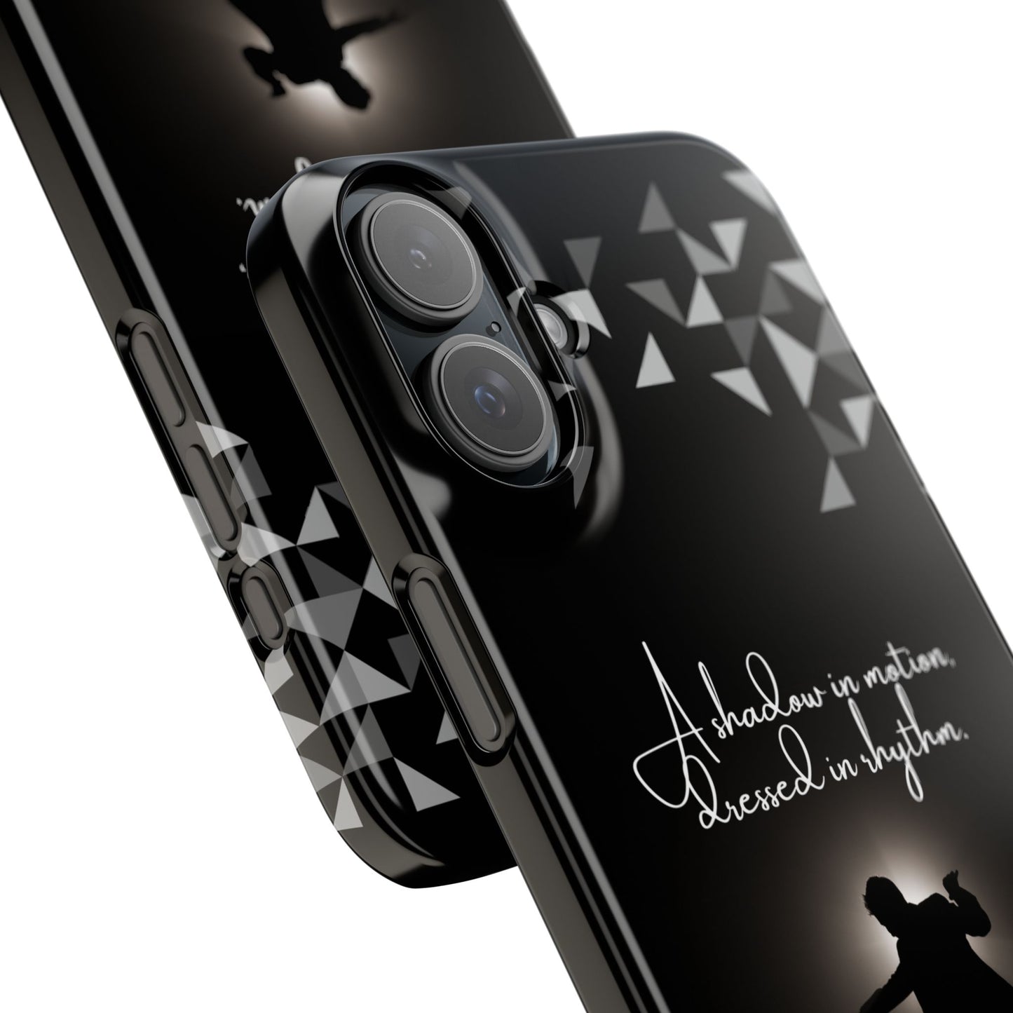 Shadow Dancer iPhone Case | Rhythm in Motion Art | Geometric Dance Silhouette | BailaFashion Dance Lifestyle