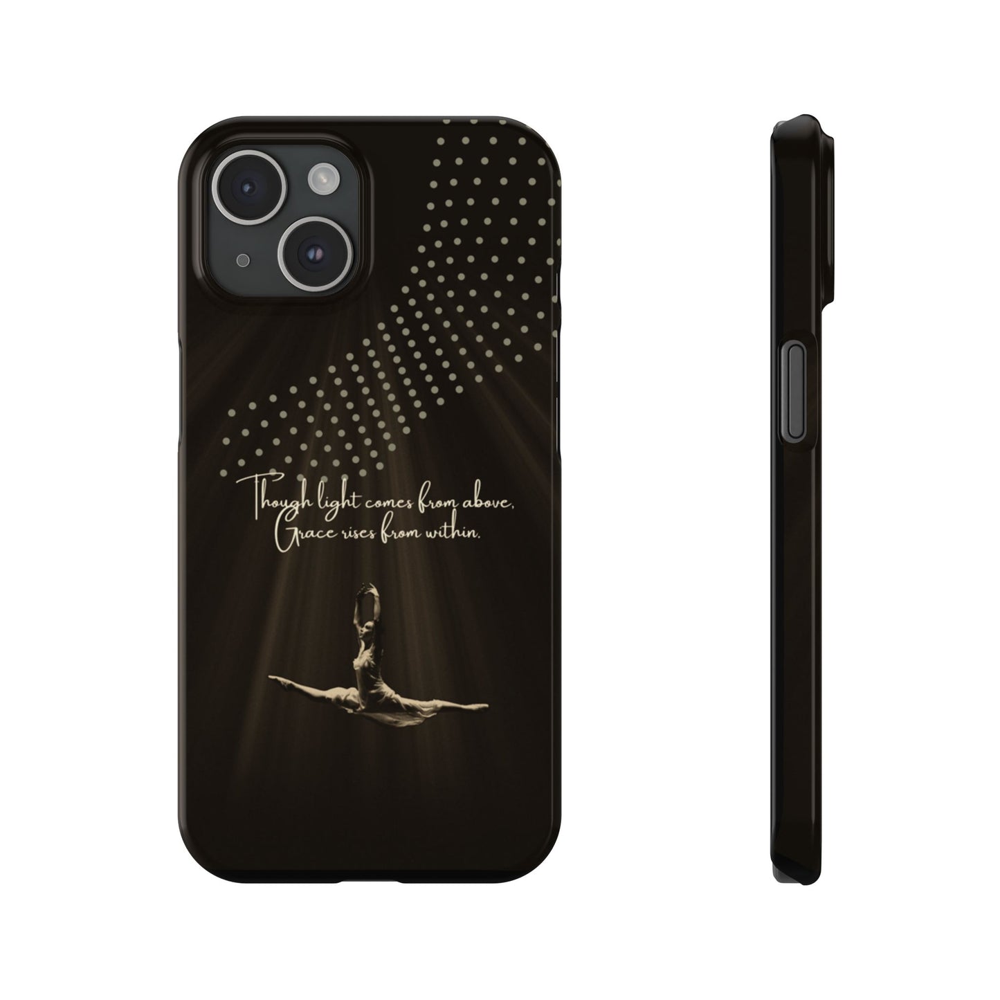 Divine Flight iPhone Case | Ballet Grace Art | Inspirational Dance Quote | Dance Lifestyle | BailaFashion