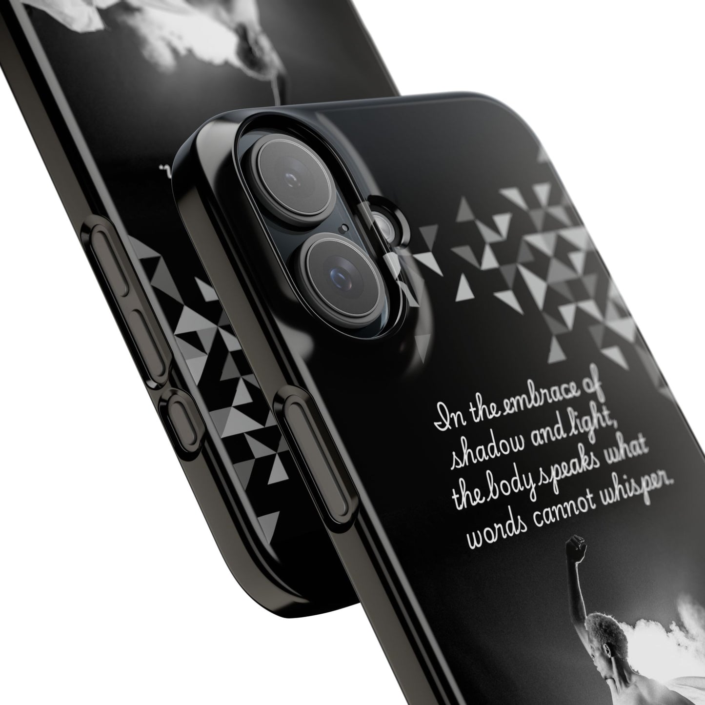 Whispered Motion iPhone Case | Shadow & Light Dance Art | Poetic Movement Design | Dance Lifestyle | BailaFashion