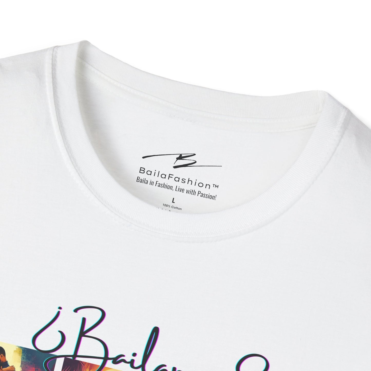 Bailamos? Latin Dance Collage T-Shirt | DJ Dog Salsa Bachata Scenes | Vibrant Dance Art | BailaFashion Streetwear | Dance Practice Tee