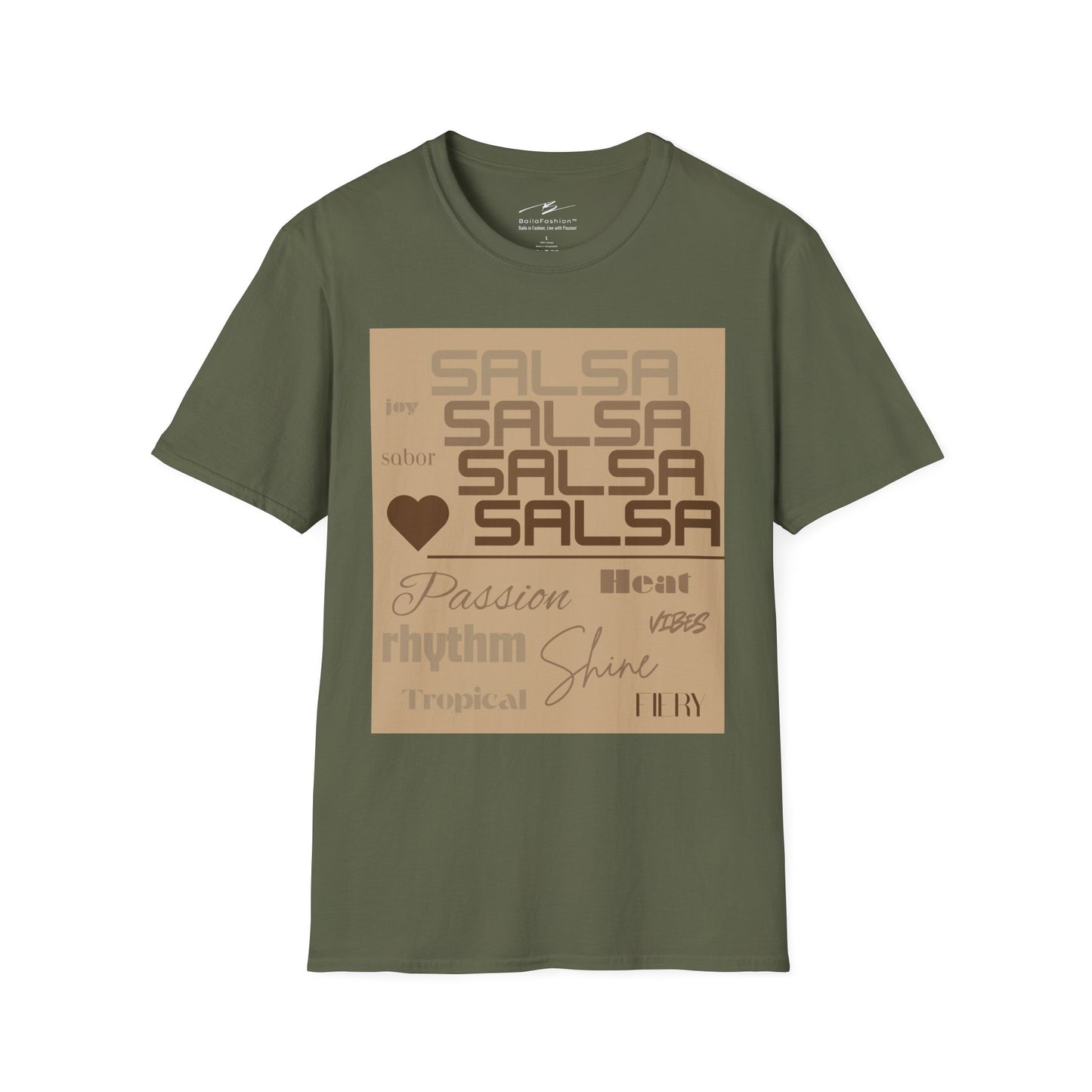 Salsa Essence Dancer T-Shirt | Latin Dance Typography Tee | Rhythm Passion Energy | Salsa Dancer Gift | Matching Couple Tops | BailaFashion