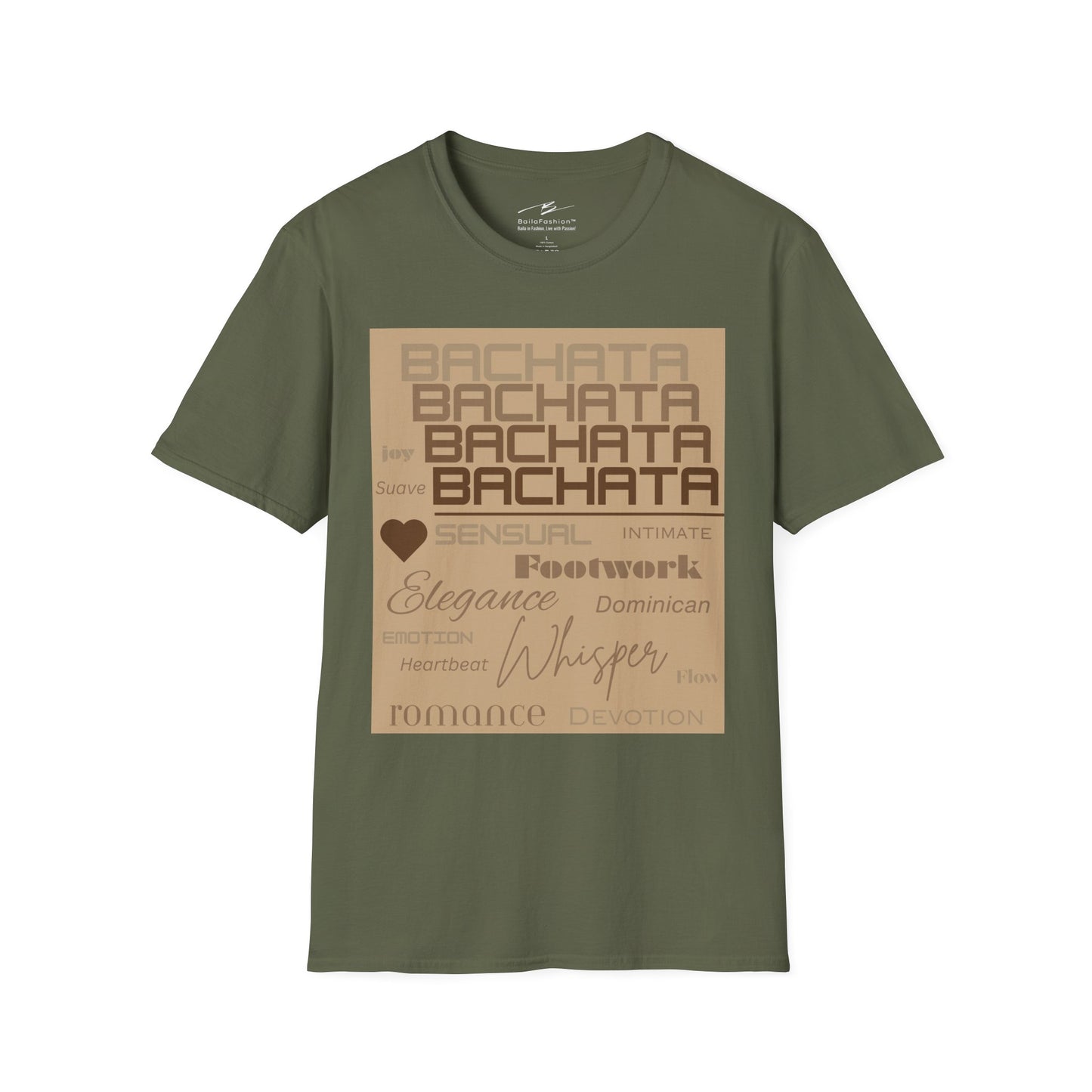 Bachata Essence T-Shirt | Latin Dance Typography Tee | Sensual Rhythm Elegance | Bachata Dancer Gift | BailaFashion Studio Dancewear