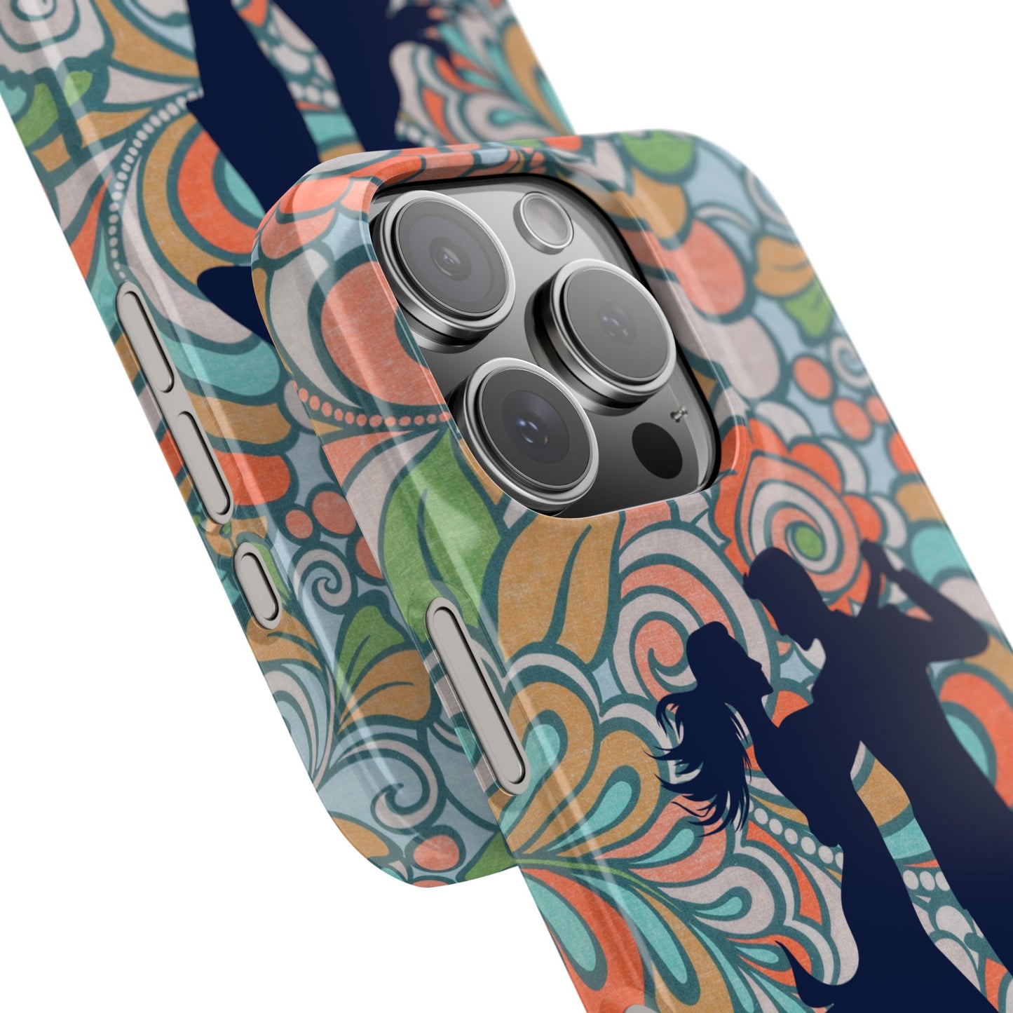 Retro Paisley iPhone Case | Latin Dance Couple | Vintage Salsa Art | Floral Dance Design | BailaFashion Dance Lifestyle