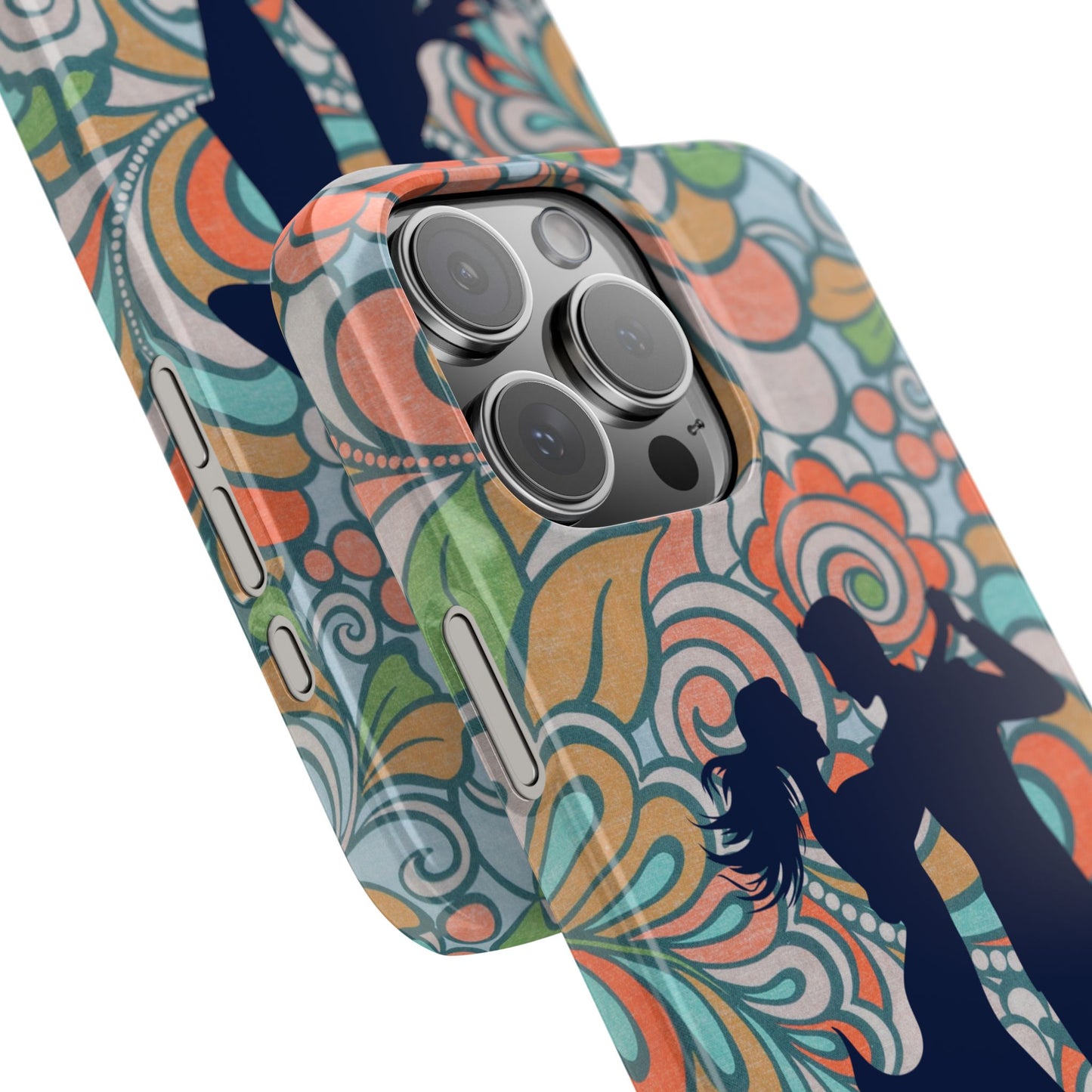 Retro Paisley iPhone Case | Latin Dance Couple | Vintage Salsa Art | Floral Dance Design | BailaFashion Dance Lifestyle