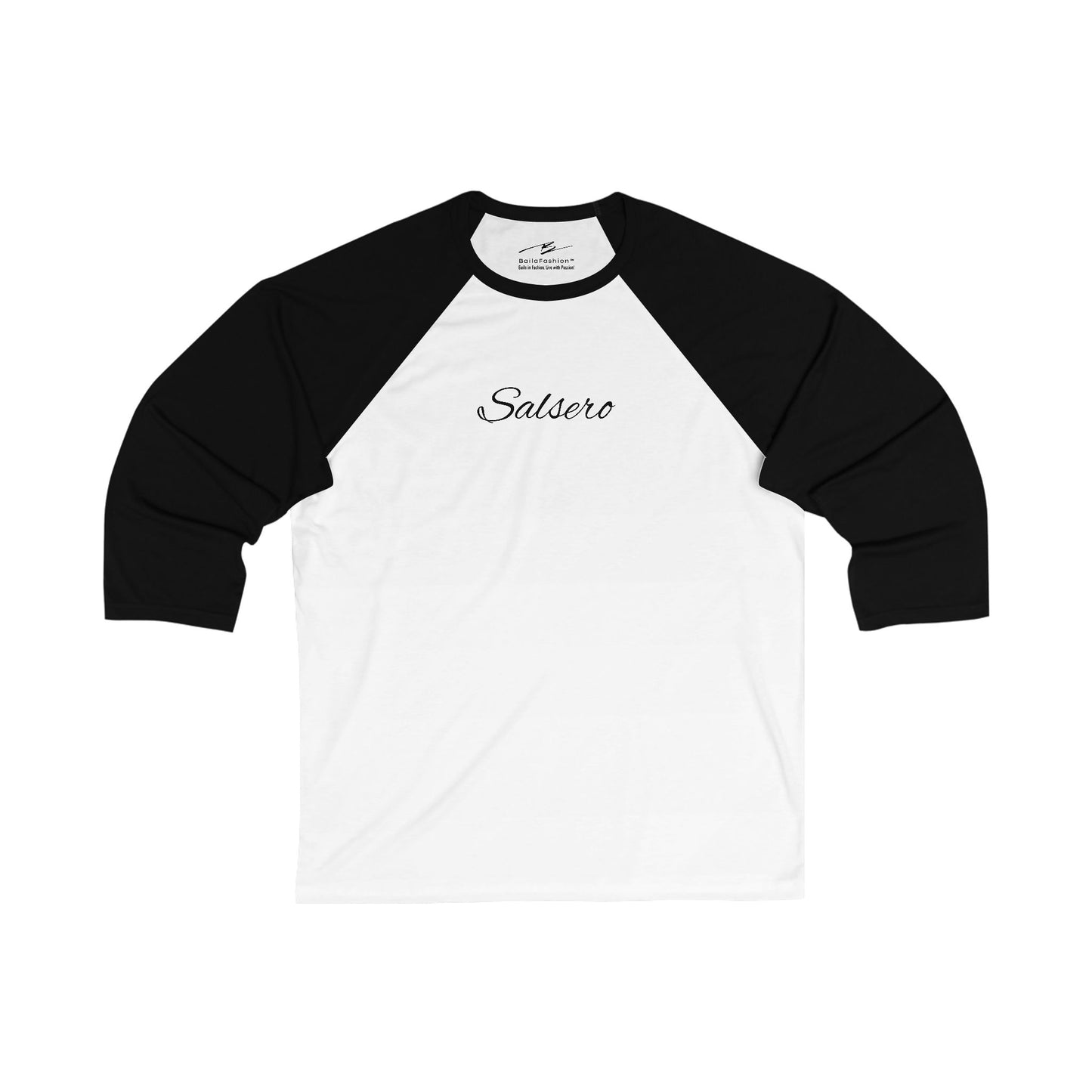 Salsero 3/4 Sleeve Baseball T-Shirt | Latin Dance Identity Raglan Tee | Men's Salsa Dancer Gift | Dance Lifestyle Fashion | Couple Tops