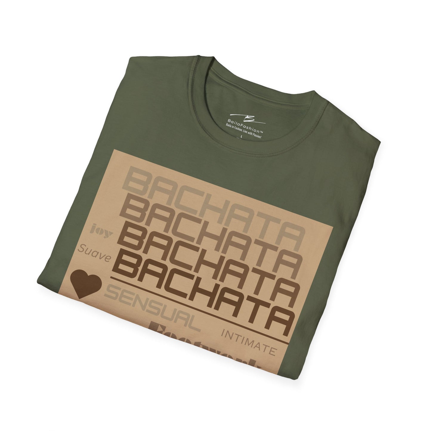 Bachata Essence T-Shirt | Latin Dance Typography Tee | Sensual Rhythm Elegance | Bachata Dancer Gift | BailaFashion Studio Dancewear