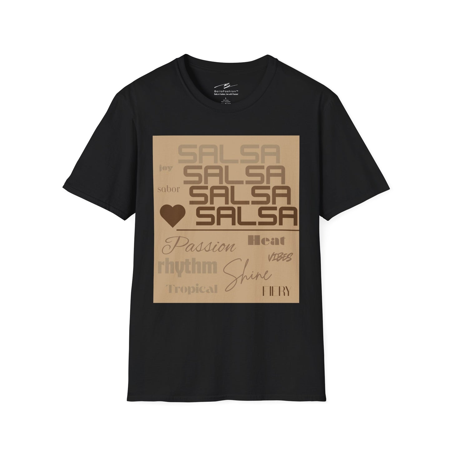 Salsa Essence Dancer T-Shirt | Latin Dance Typography Tee | Rhythm Passion Energy | Salsa Dancer Gift | Matching Couple Tops | BailaFashion