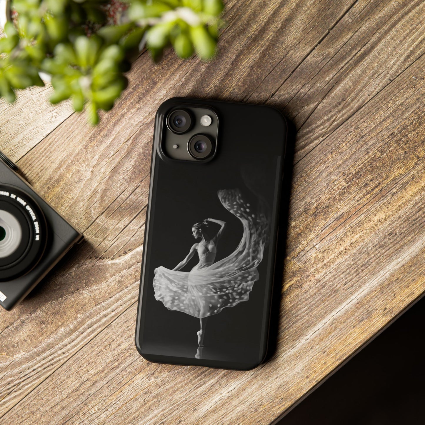 Dancer's Celestial Flow iPhone Case | Ballet Elegance Phone Protection | Starlit Performance Art | Dance Lifestyle | BailaFashion