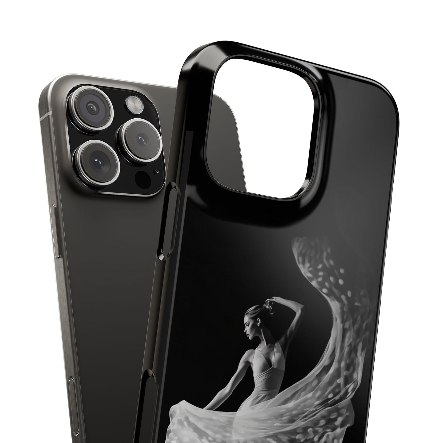Dancer's Celestial Flow iPhone Case | Ballet Elegance Phone Protection | Starlit Performance Art | Dance Lifestyle | BailaFashion