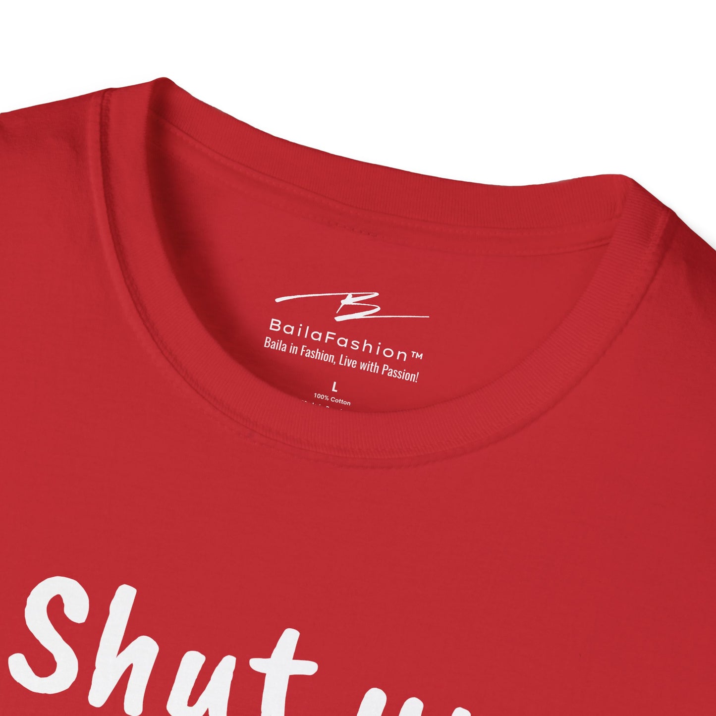 Shut Up and LEAD! T-Shirt | Follower's Dance Humor N Attitude | Smart Ass Back Print | Salsa Bachata Couple Tee | BailaFashion Streetwear