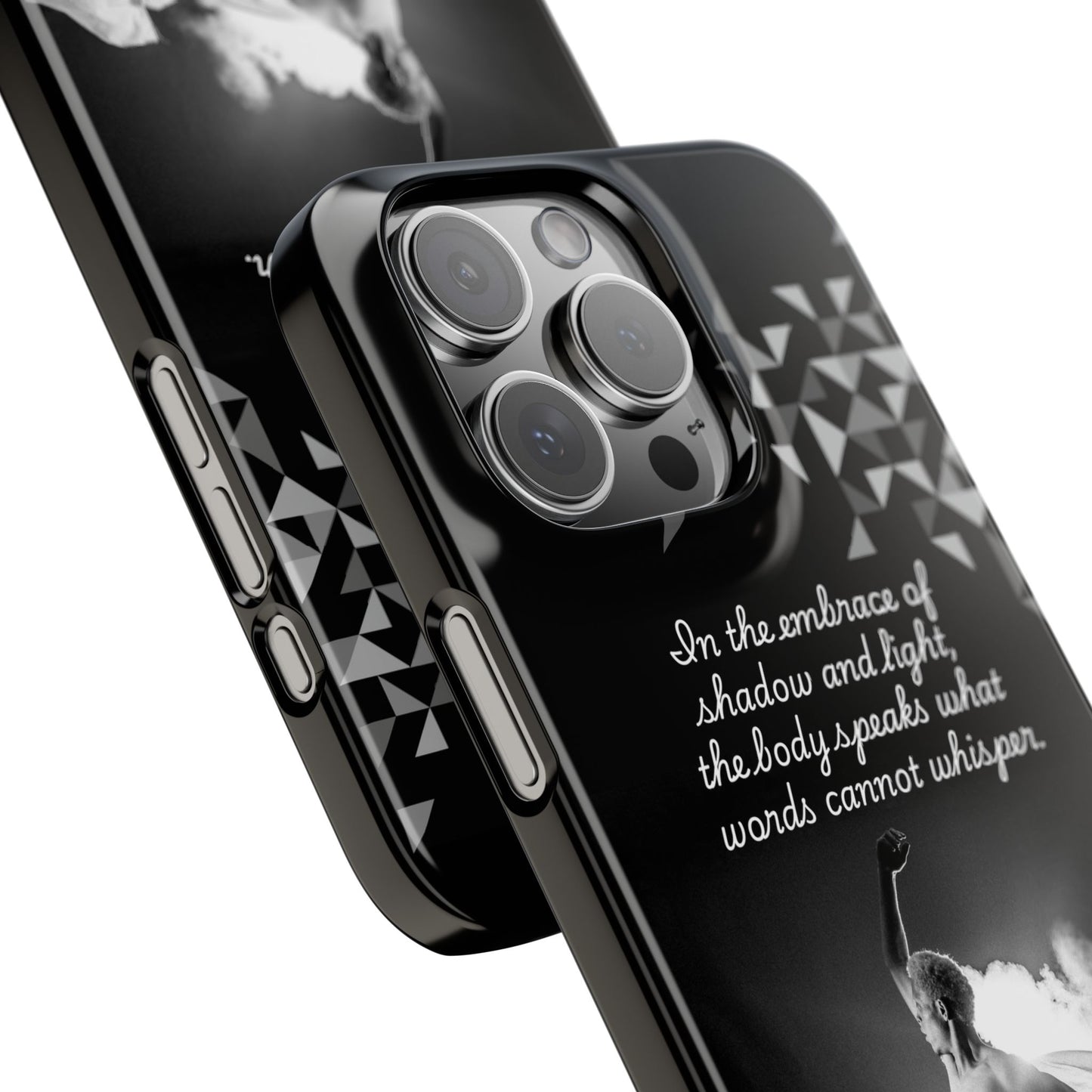 Whispered Motion iPhone Case | Shadow & Light Dance Art | Poetic Movement Design | Dance Lifestyle | BailaFashion