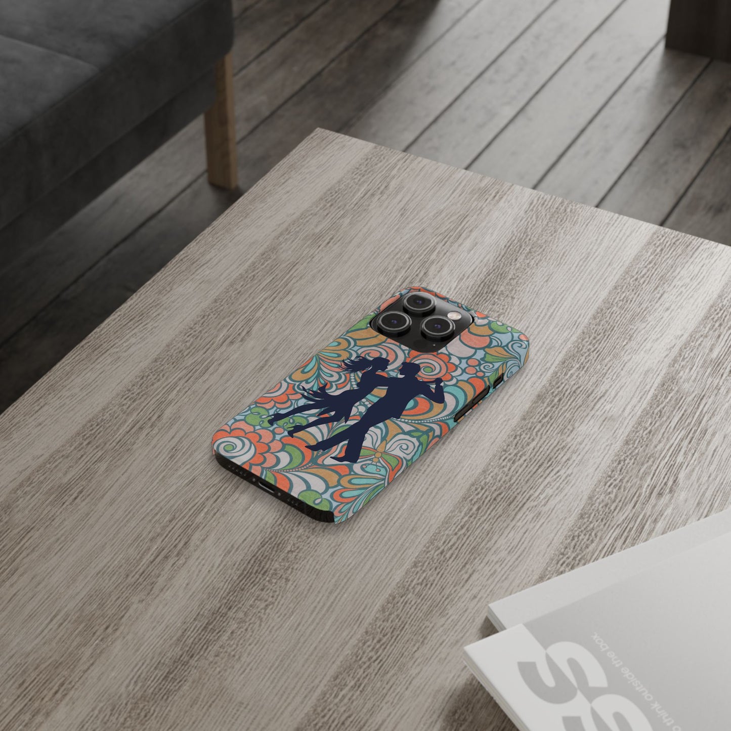 Retro Paisley iPhone Case | Latin Dance Couple | Vintage Salsa Art | Floral Dance Design | BailaFashion Dance Lifestyle