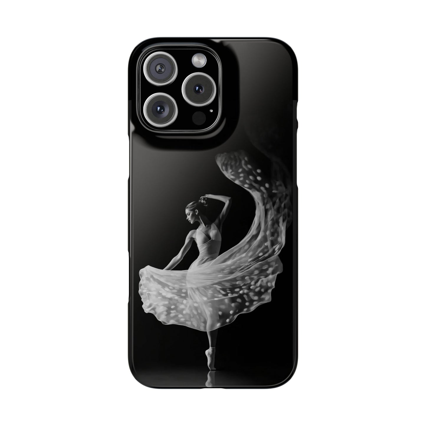 Dancer's Celestial Flow iPhone Case | Ballet Elegance Phone Protection | Starlit Performance Art | Dance Lifestyle | BailaFashion