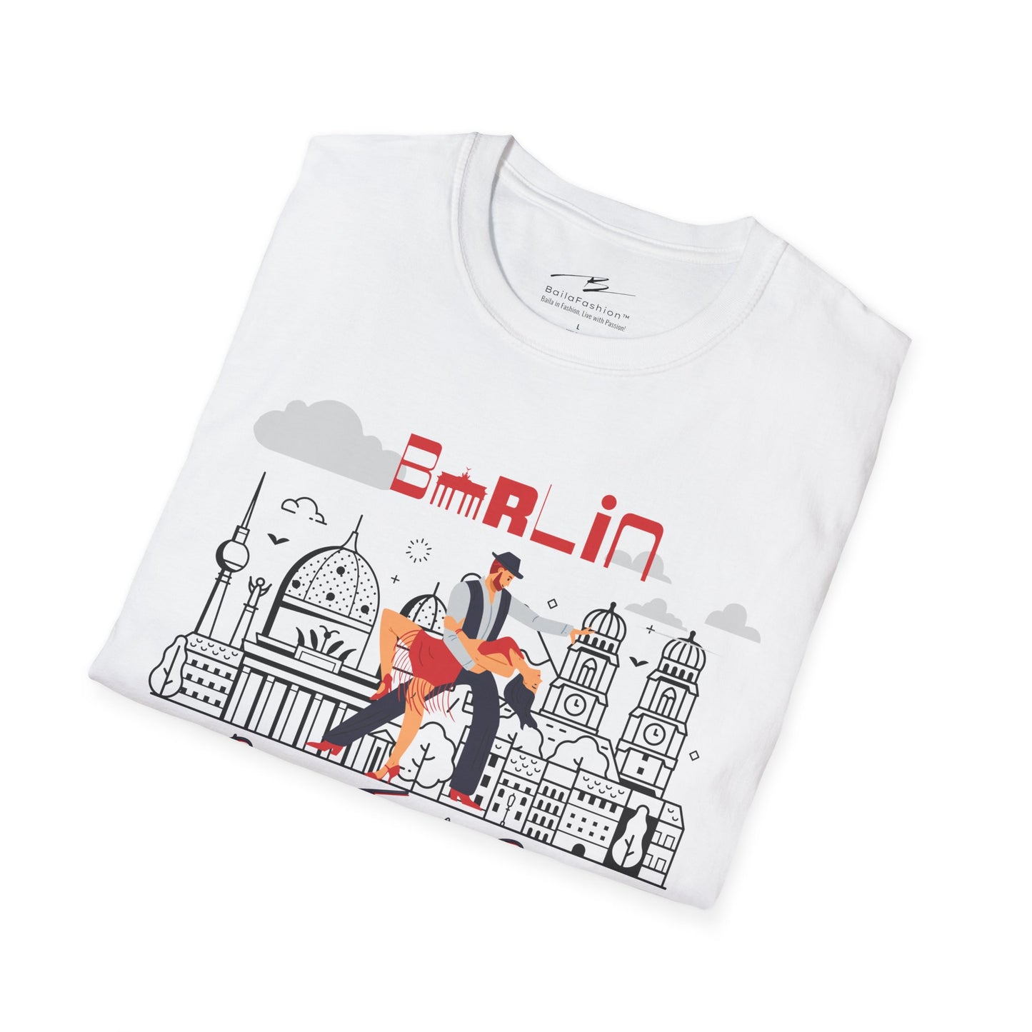 Berlin Dance Travel Repeat T-Shirt | Salsa Bachata Lovers Tee | Dance Lifestyle Shirt for Classes Socials Festivals | Matching Couple Tops