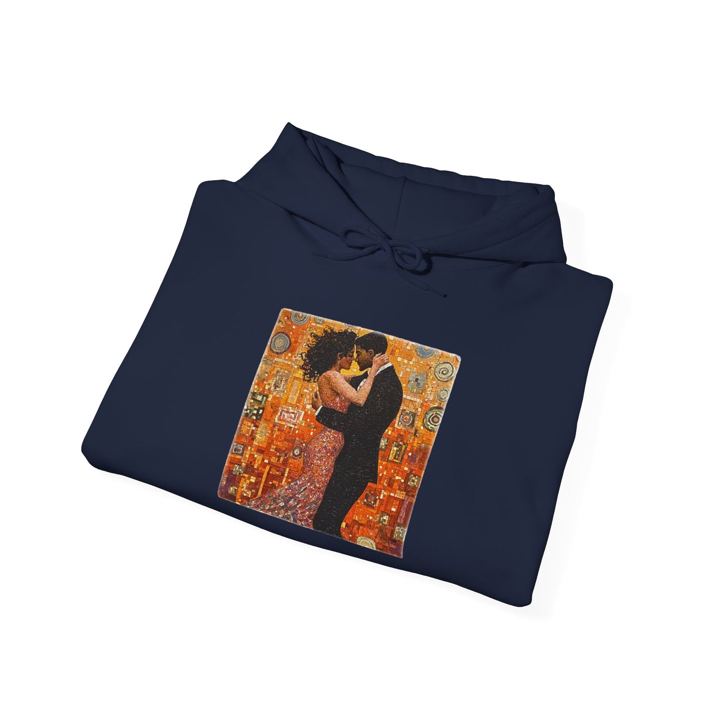 Amber Embrace Dance Hoodie | Intimate Bachata Connection | Latin Dance Couple Apparel | Sensual Dance Art | BailaFashion Dance Lifestyle