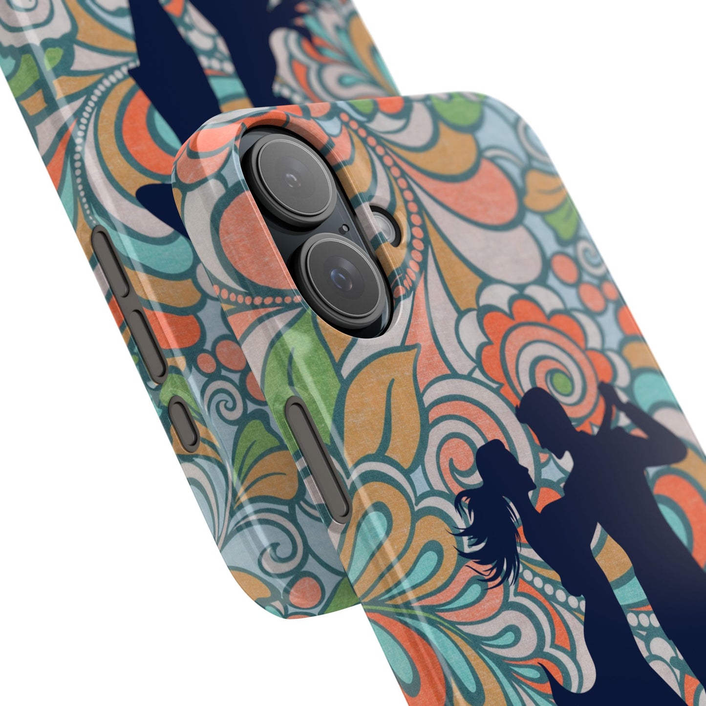 Retro Paisley iPhone Case | Latin Dance Couple | Vintage Salsa Art | Floral Dance Design | BailaFashion Dance Lifestyle