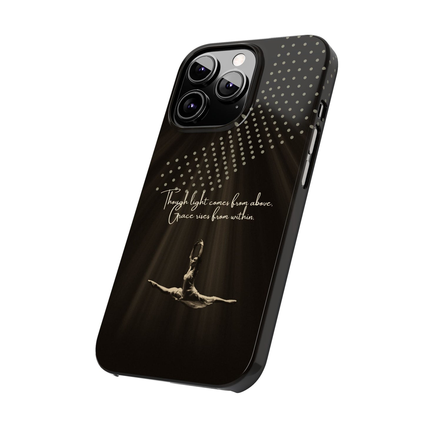 Divine Flight iPhone Case | Ballet Grace Art | Inspirational Dance Quote | Dance Lifestyle | BailaFashion