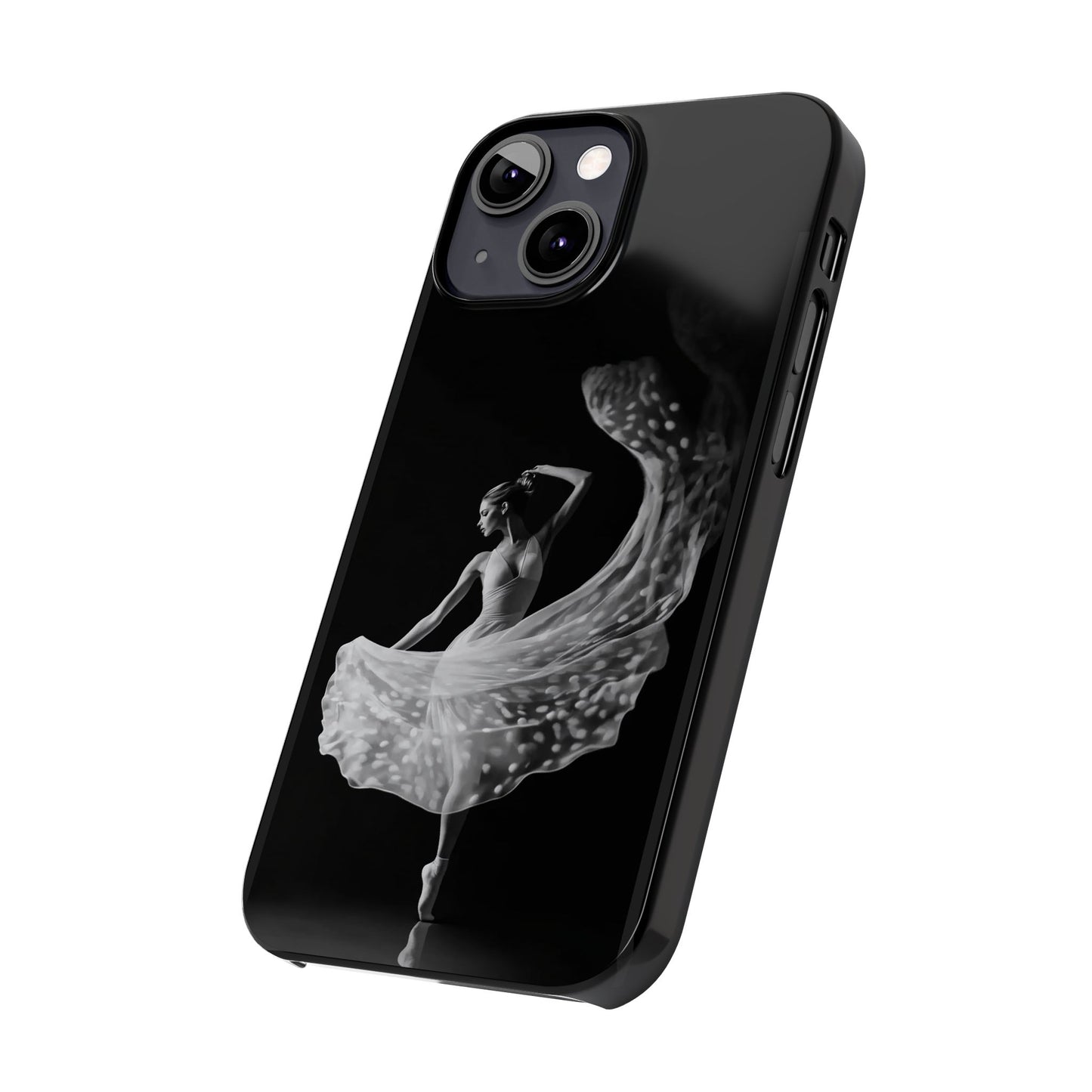 Dancer's Celestial Flow iPhone Case | Ballet Elegance Phone Protection | Starlit Performance Art | Dance Lifestyle | BailaFashion