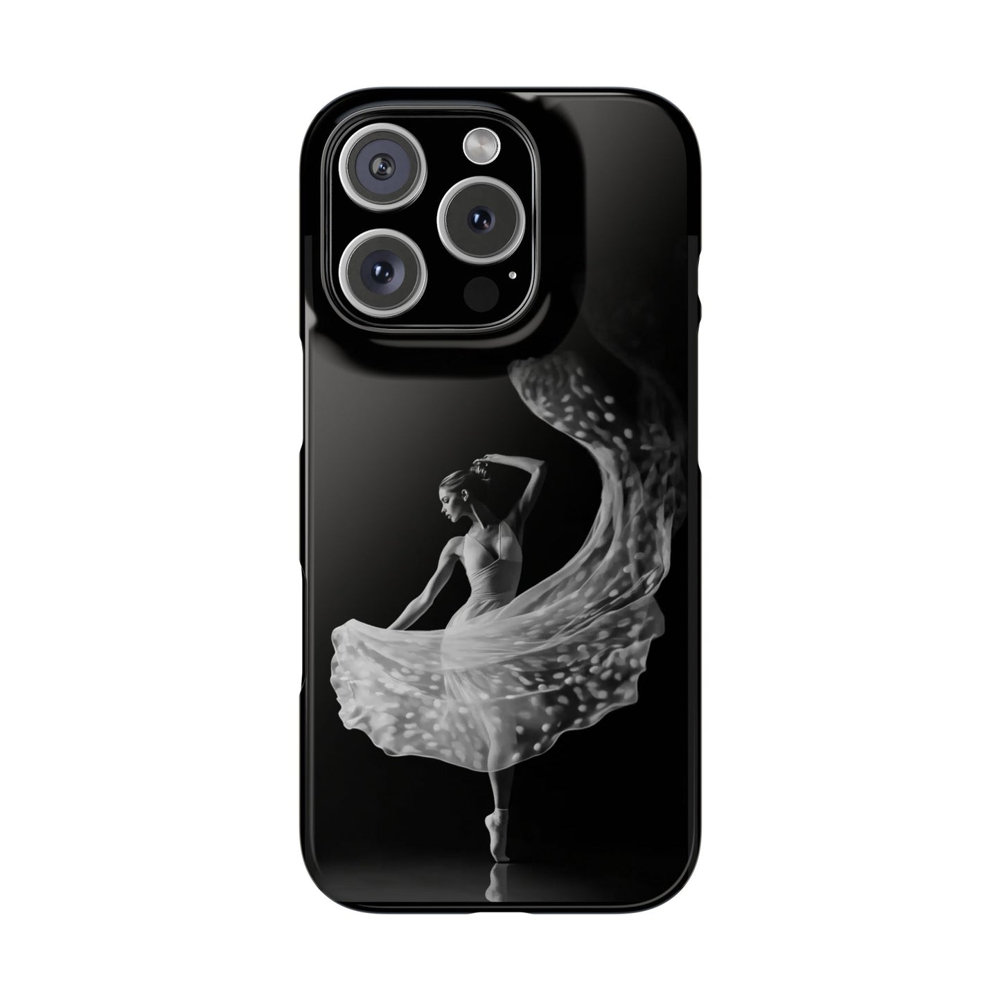 Dancer's Celestial Flow iPhone Case | Ballet Elegance Phone Protection | Starlit Performance Art | Dance Lifestyle | BailaFashion