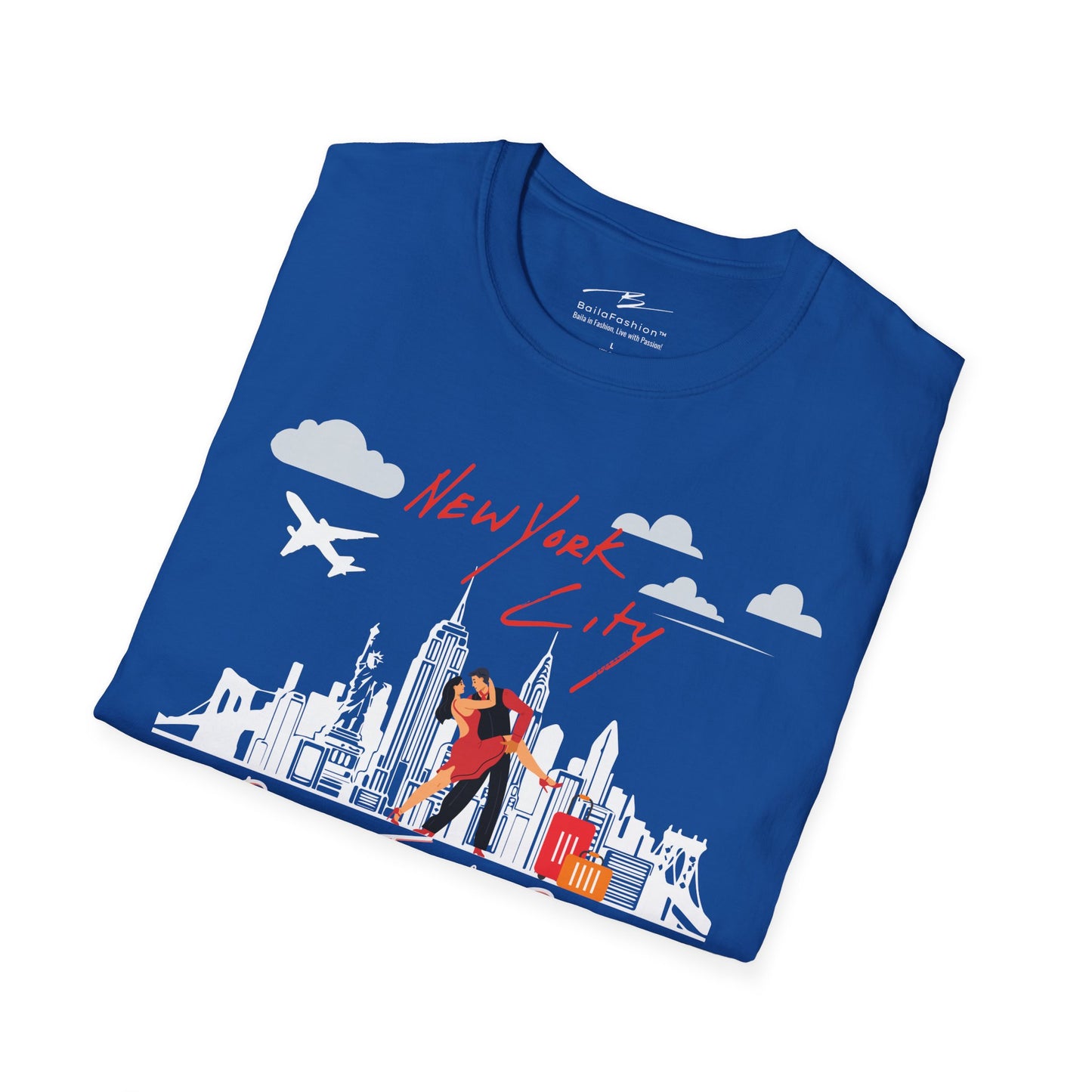 New York City Dance Travel Repeat T-shirt | NYC Latin Dance Scene | Big Apple Salsa Bachata | Dance Travel Gift | BailaFashion Lifestyle