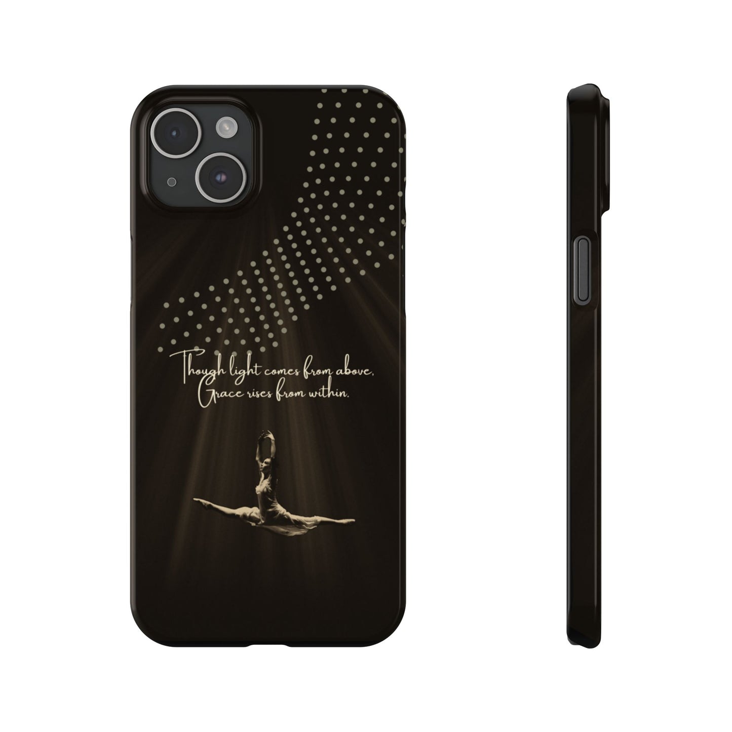 Divine Flight iPhone Case | Ballet Grace Art | Inspirational Dance Quote | Dance Lifestyle | BailaFashion