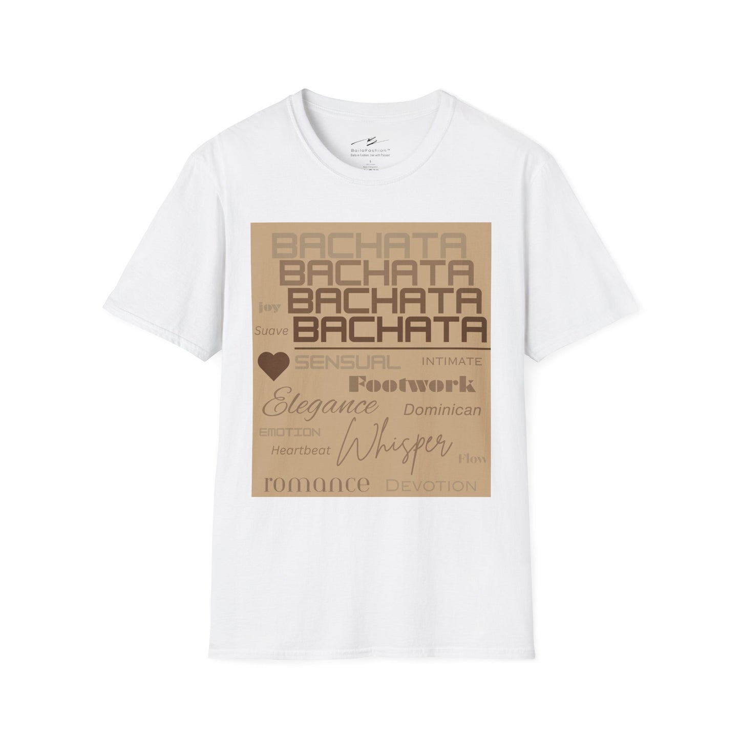 Bachata Essence T-Shirt | Latin Dance Typography Tee | Sensual Rhythm Elegance | Bachata Dancer Gift | BailaFashion Studio Dancewear