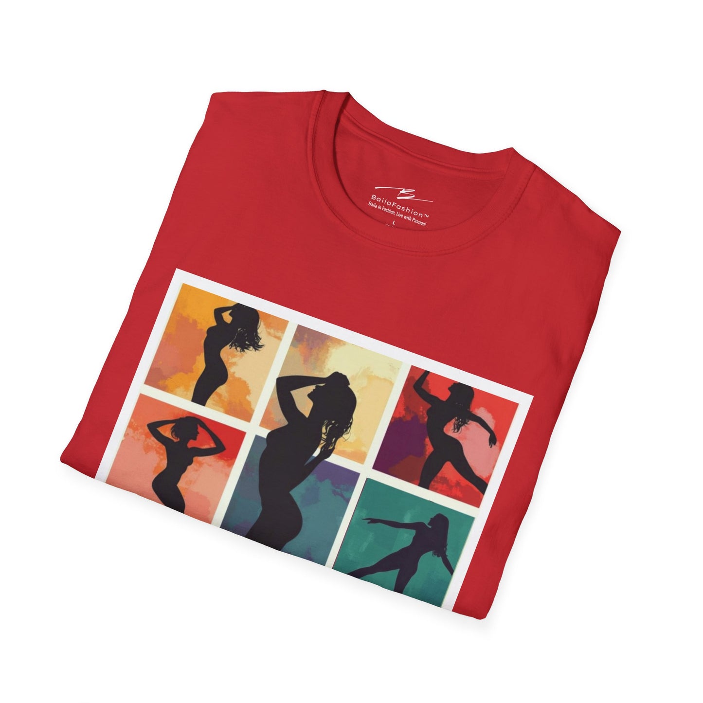Dance Silhouette Grid T-Shirt | Colorful Dancer Collage Tee | Modern Dance Art | Contemporary Ballet Jazz Hip-Hop | Vibrant Dance Shirt