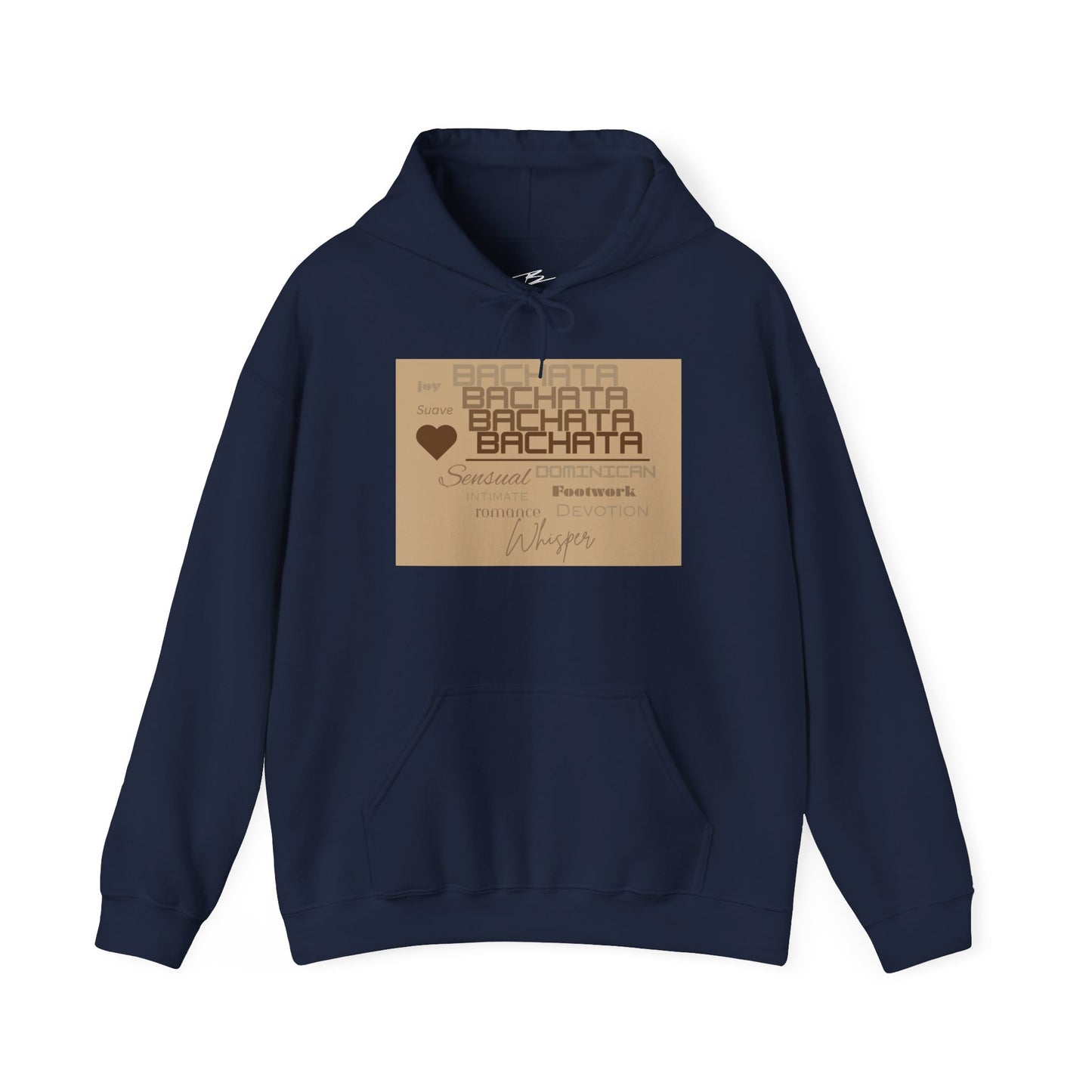 BACHATA Typography Hoodie | Latin Dance Word Art | Dominican Bachata | Sensual Bachata Pullover | BailaFashion Casual Wear Practice Wear