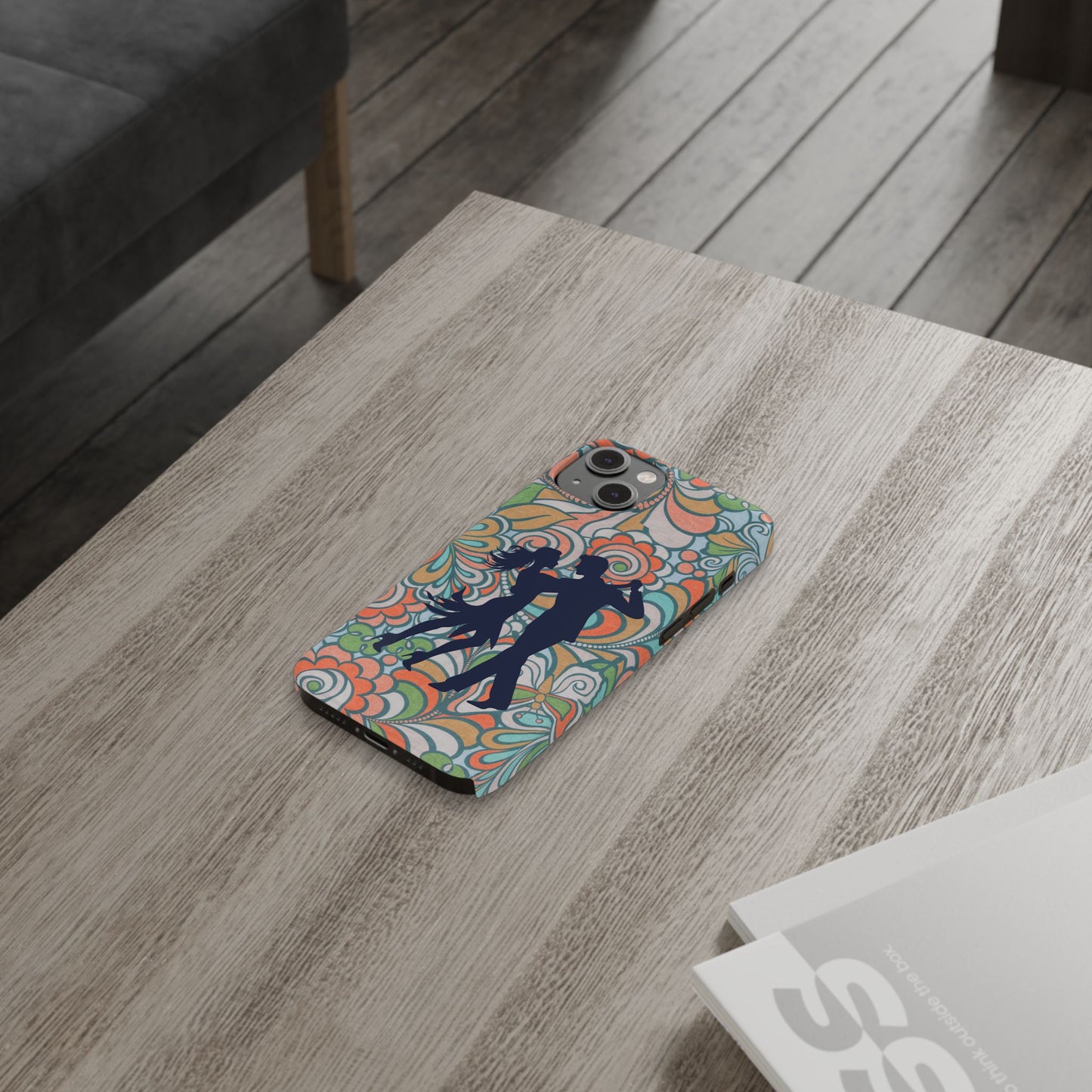 Retro Paisley iPhone Case | Latin Dance Couple | Vintage Salsa Art | Floral Dance Design | BailaFashion Dance Lifestyle