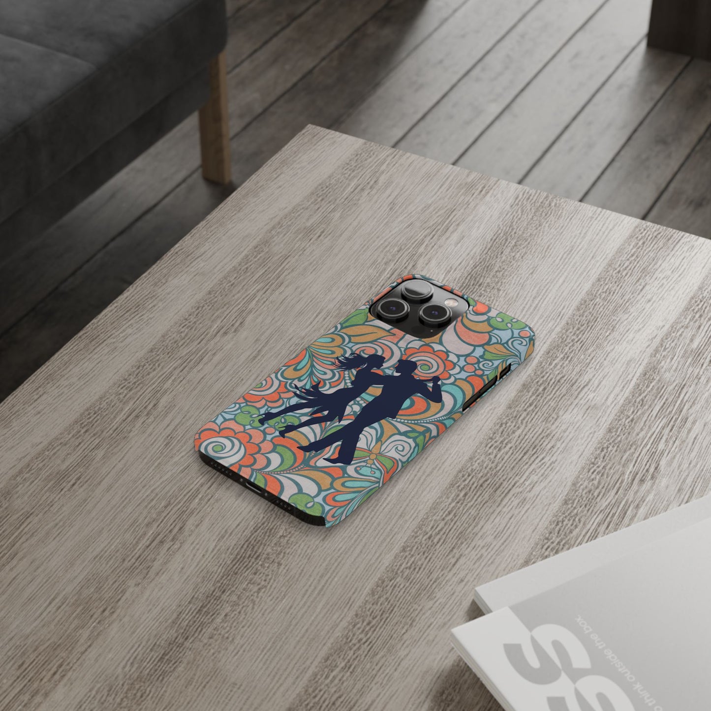 Retro Paisley iPhone Case | Latin Dance Couple | Vintage Salsa Art | Floral Dance Design | BailaFashion Dance Lifestyle