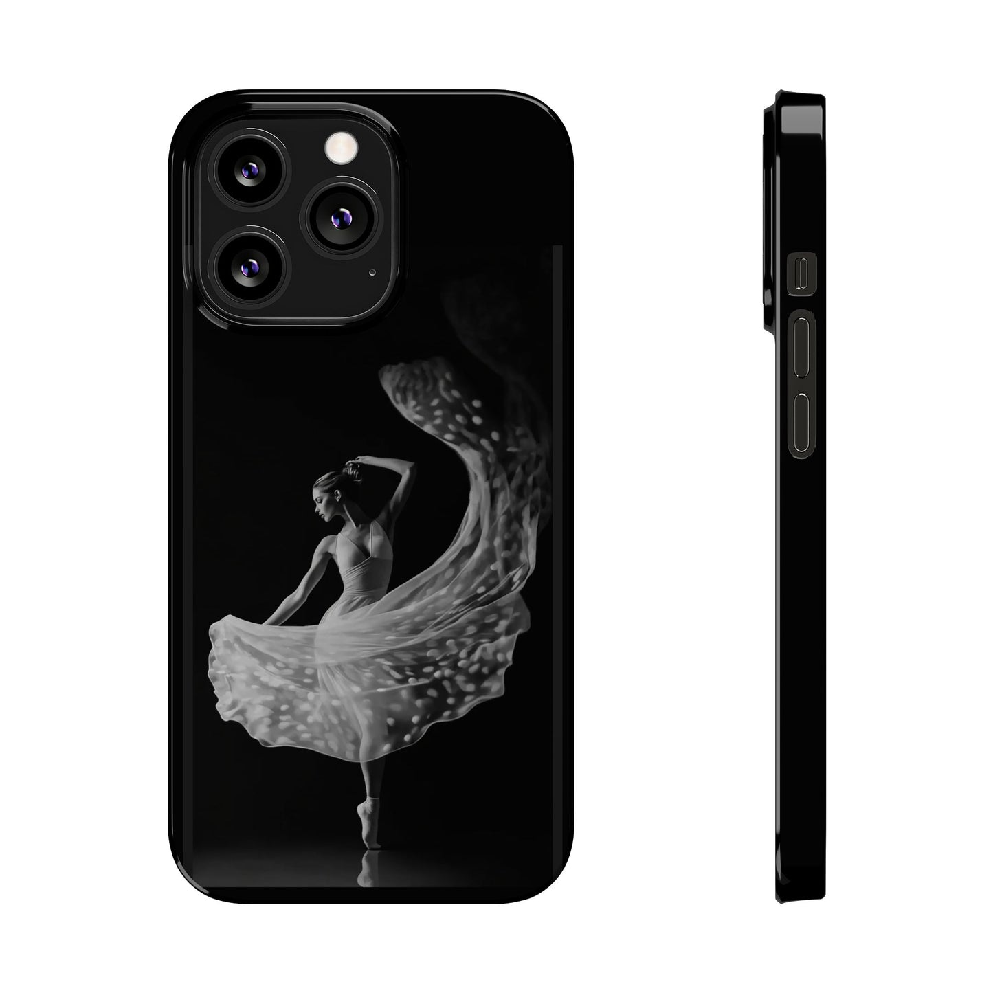 Dancer's Celestial Flow iPhone Case | Ballet Elegance Phone Protection | Starlit Performance Art | Dance Lifestyle | BailaFashion