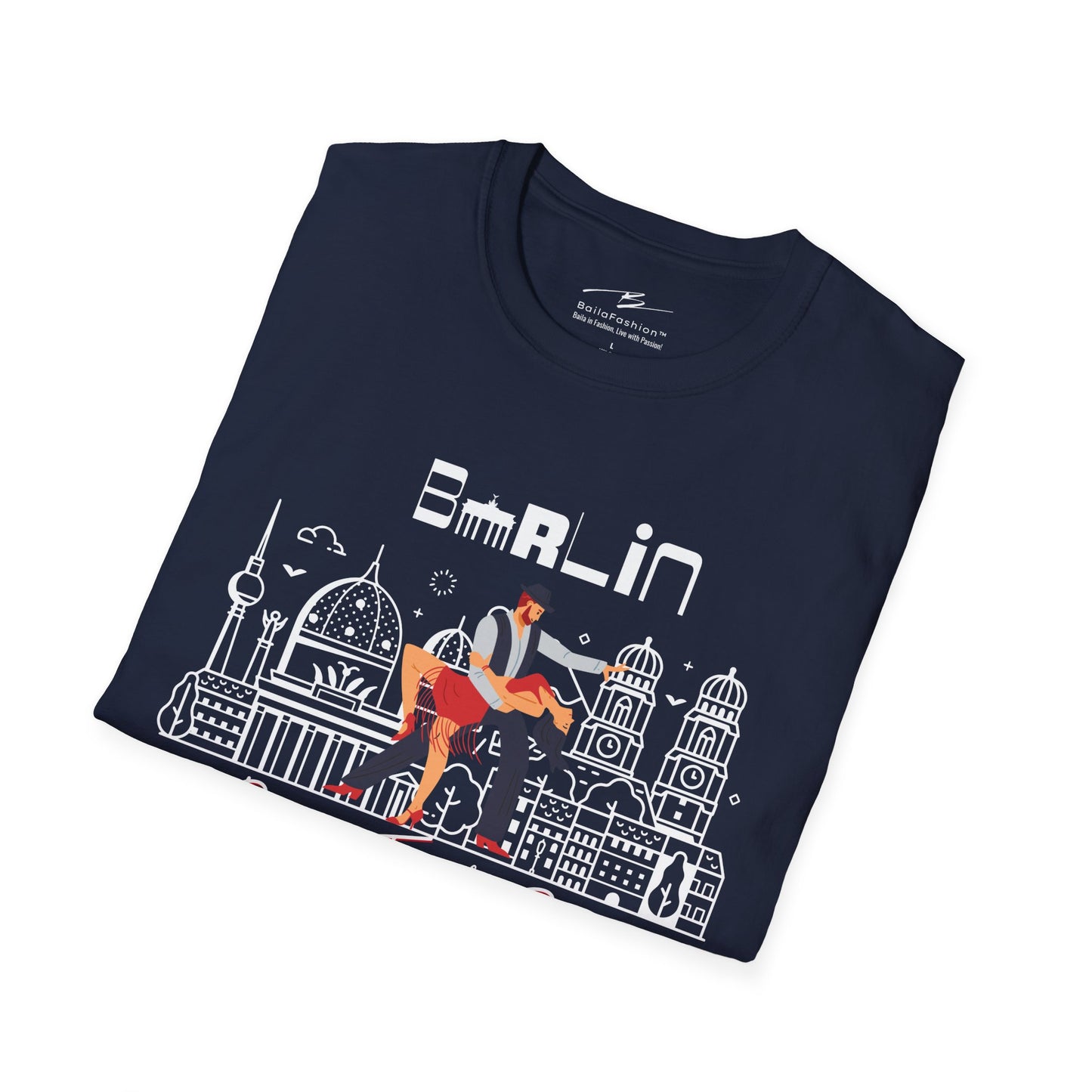 Berlin Dance Travel Repeat T-Shirt | Salsa Bachata Lovers Tee | Dance Lifestyle Shirt for Classes Socials Festivals | Matching Couple Tops