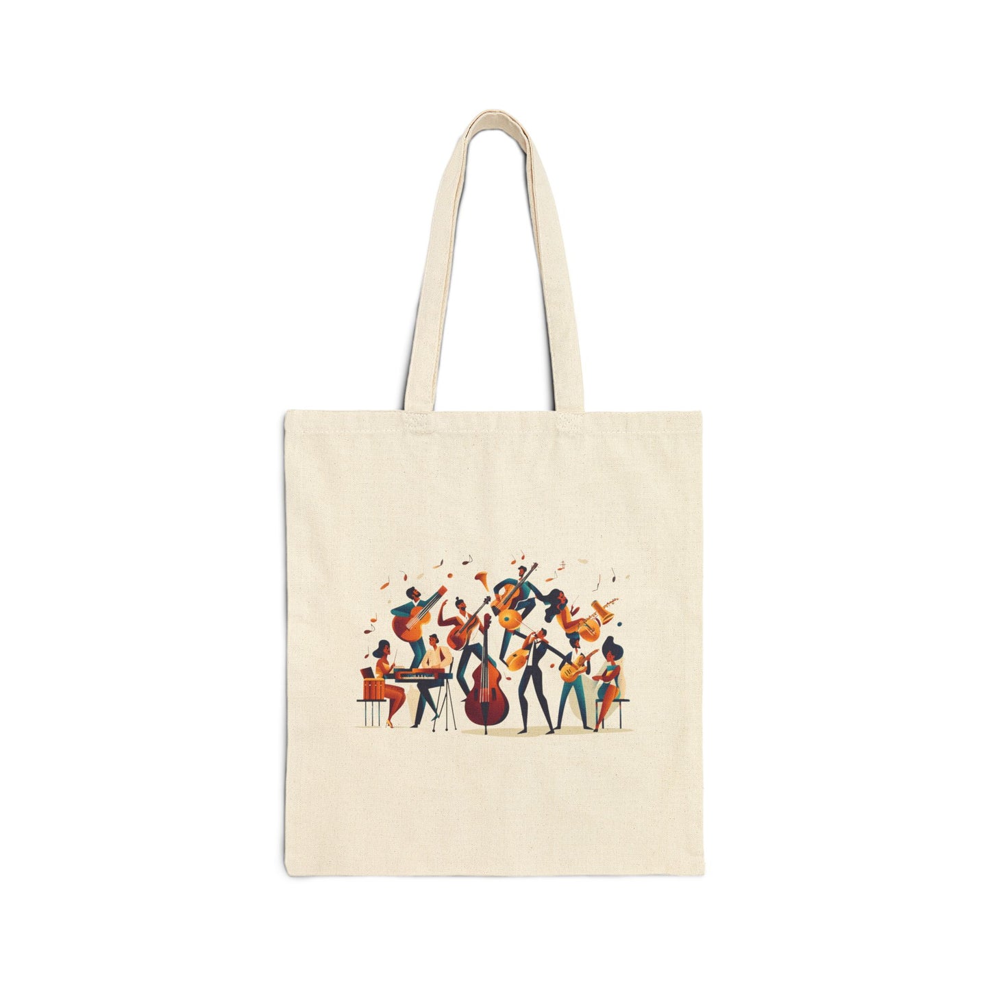 Latin Jazz Band Tote Bag | Modern Music Art | Salsa Orchestra Illustration | Musician Dancer Gift | BailaFashion Dance Lifestyle